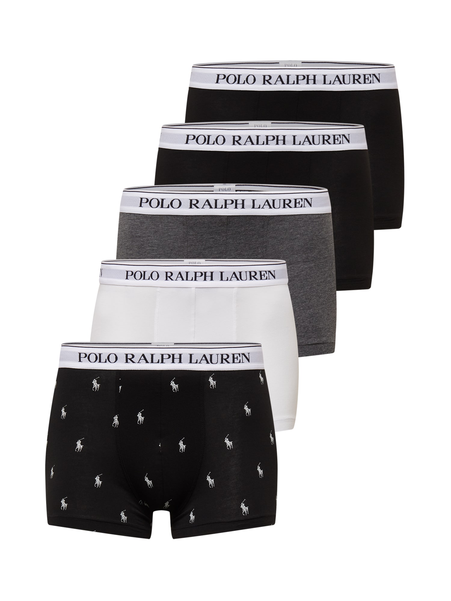 Polo Ralph Lauren Boksarice  pegasto siva / črna / bela
