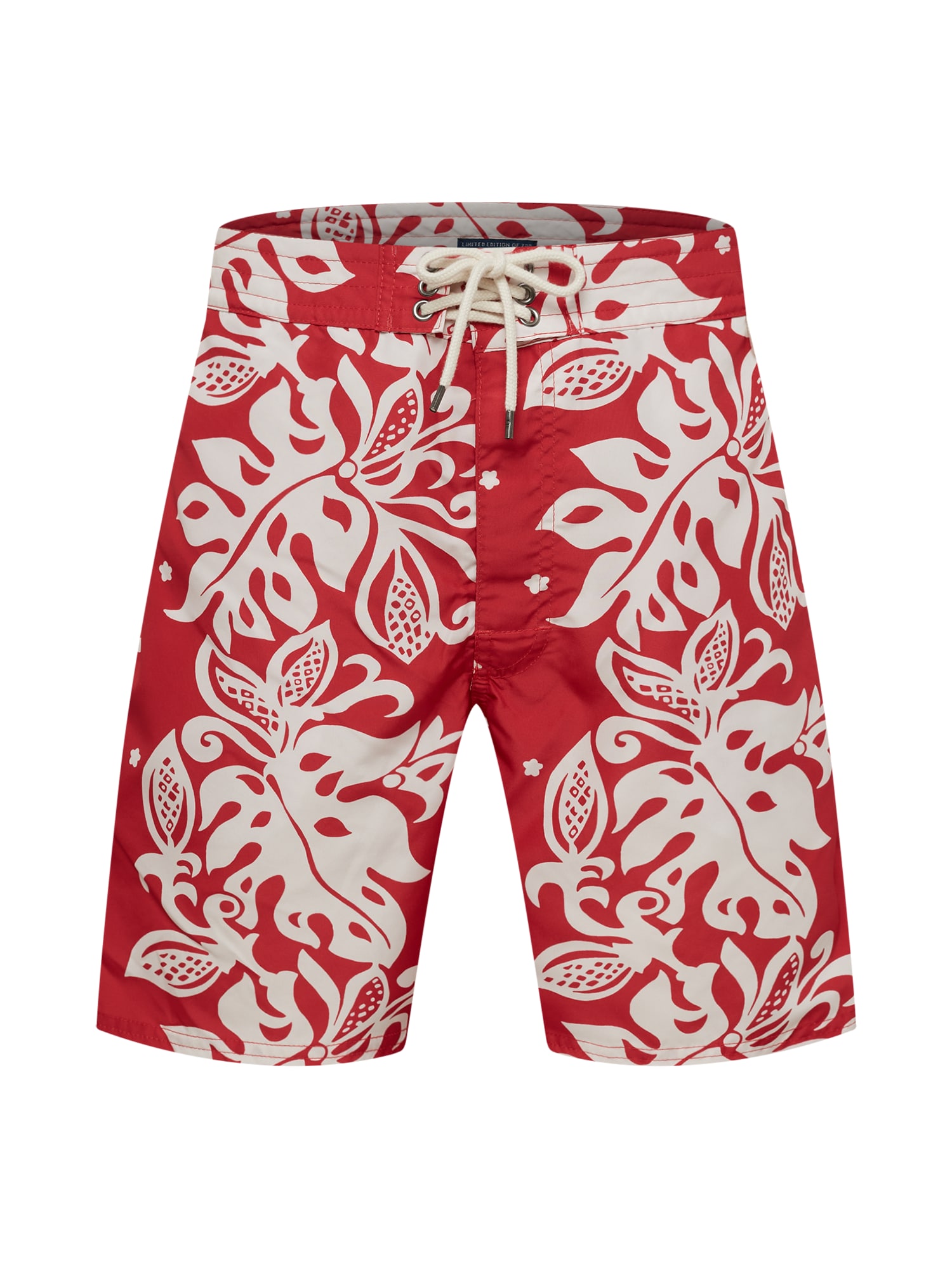 Polo Ralph Lauren Kratke kopalne hlače 'PALM ISLAND'  rdeča / bela