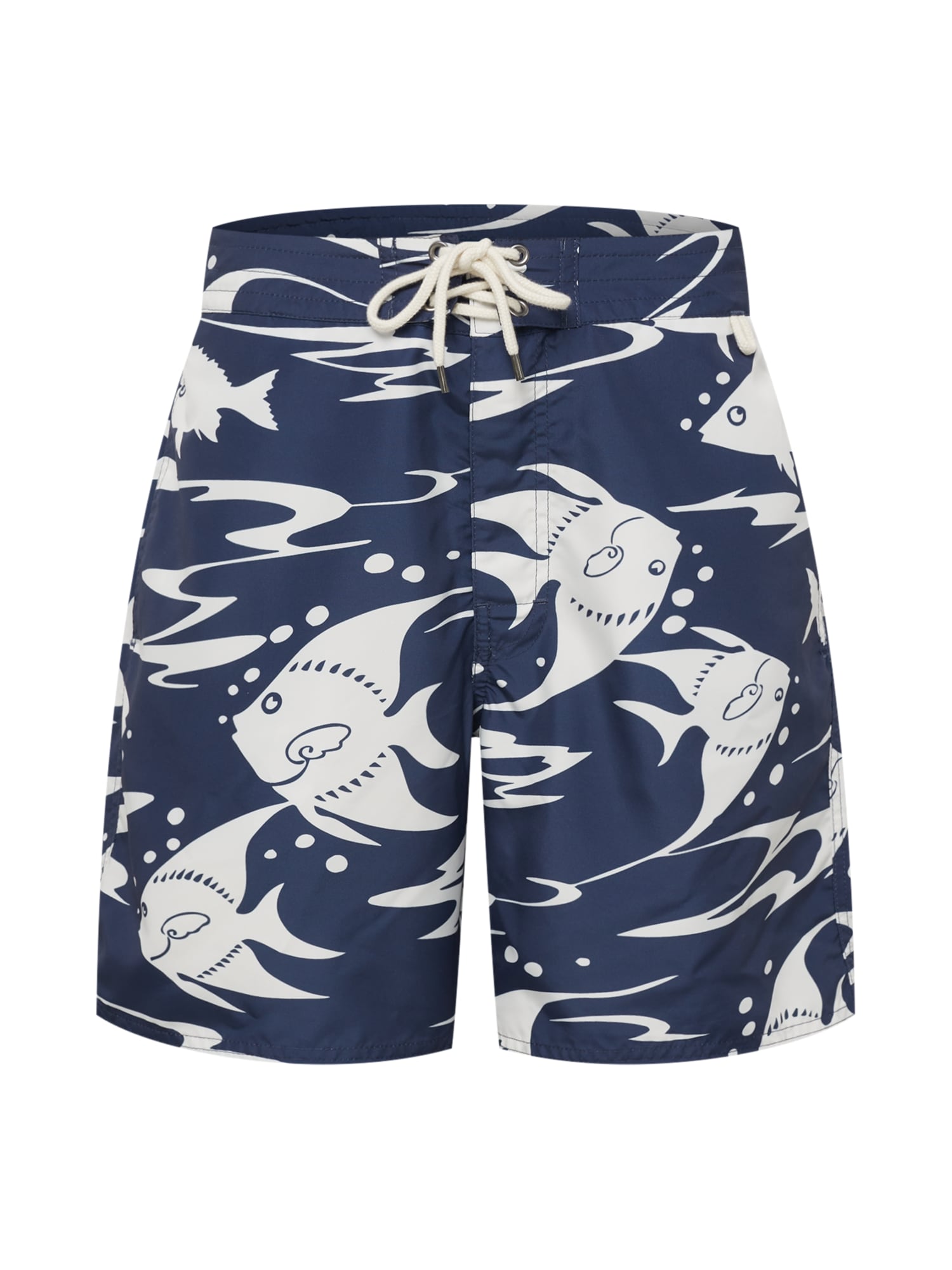 Polo Ralph Lauren Kratke kopalne hlače 'PALM ISLAND'  temno modra / svetlo siva
