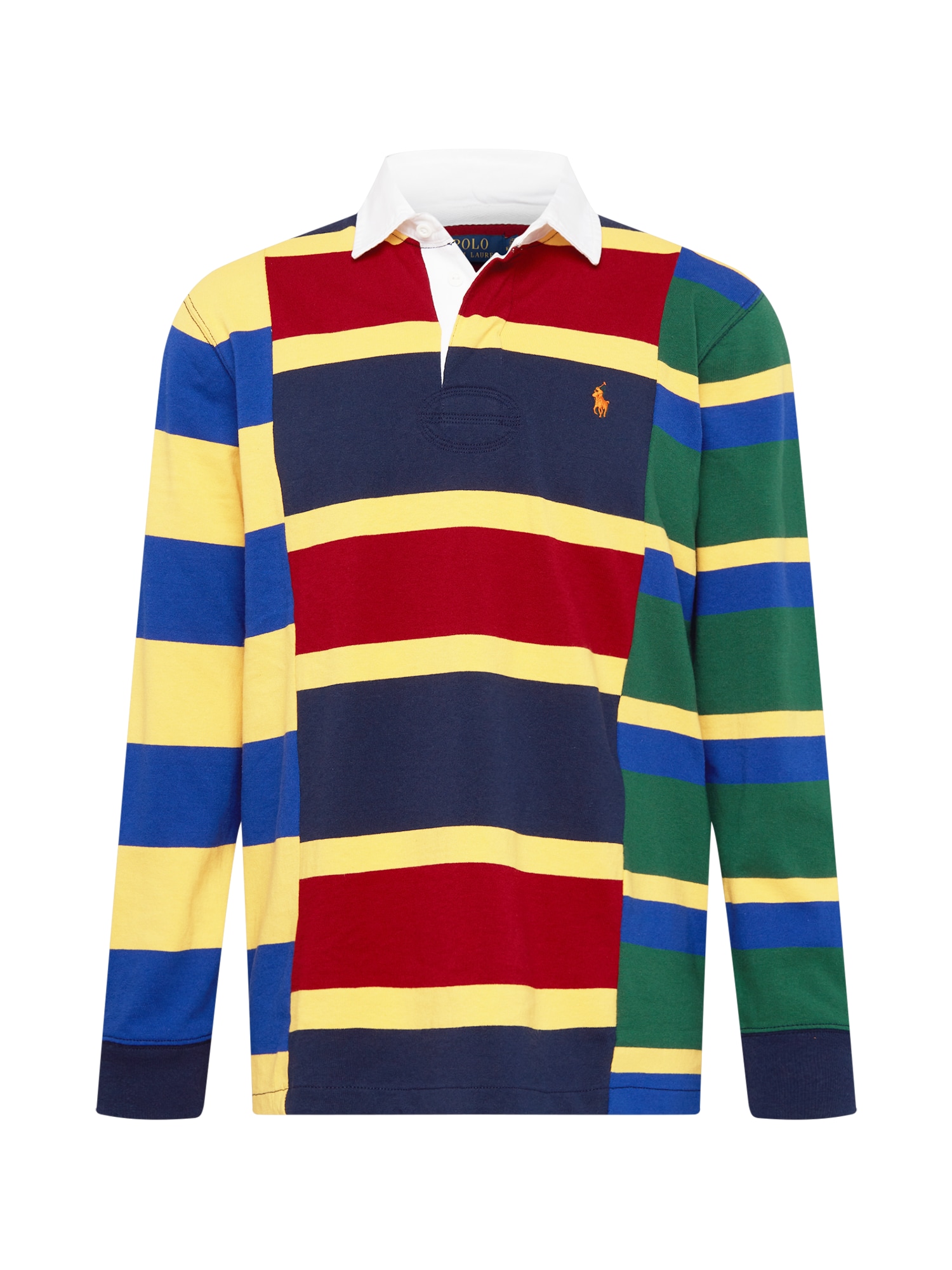 Polo Ralph Lauren Majica 'RUGBY'  mornarska / rumena / zelena / rdeča