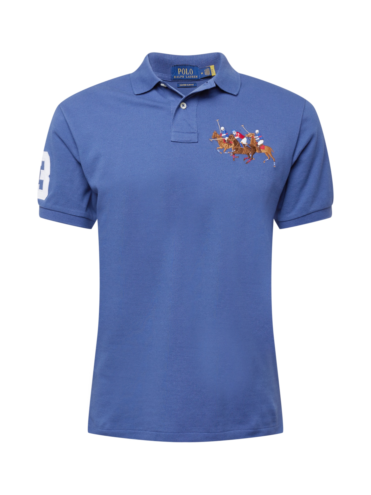 Polo Ralph Lauren Majica  kraljevo modra / rjava / rdeča / bela