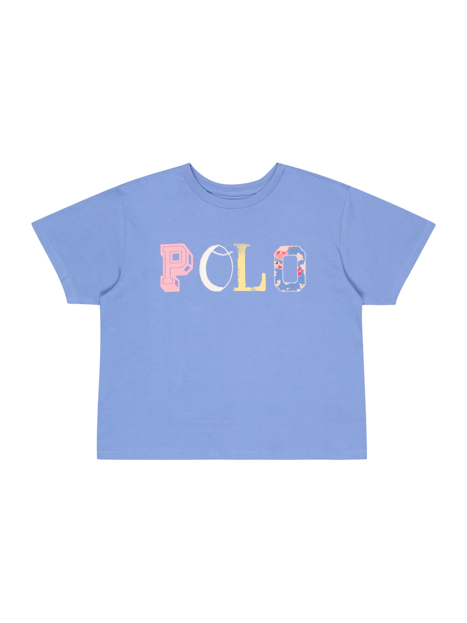 Polo Ralph Lauren Majica  modra / svetlo rumena / svetlo roza / bela