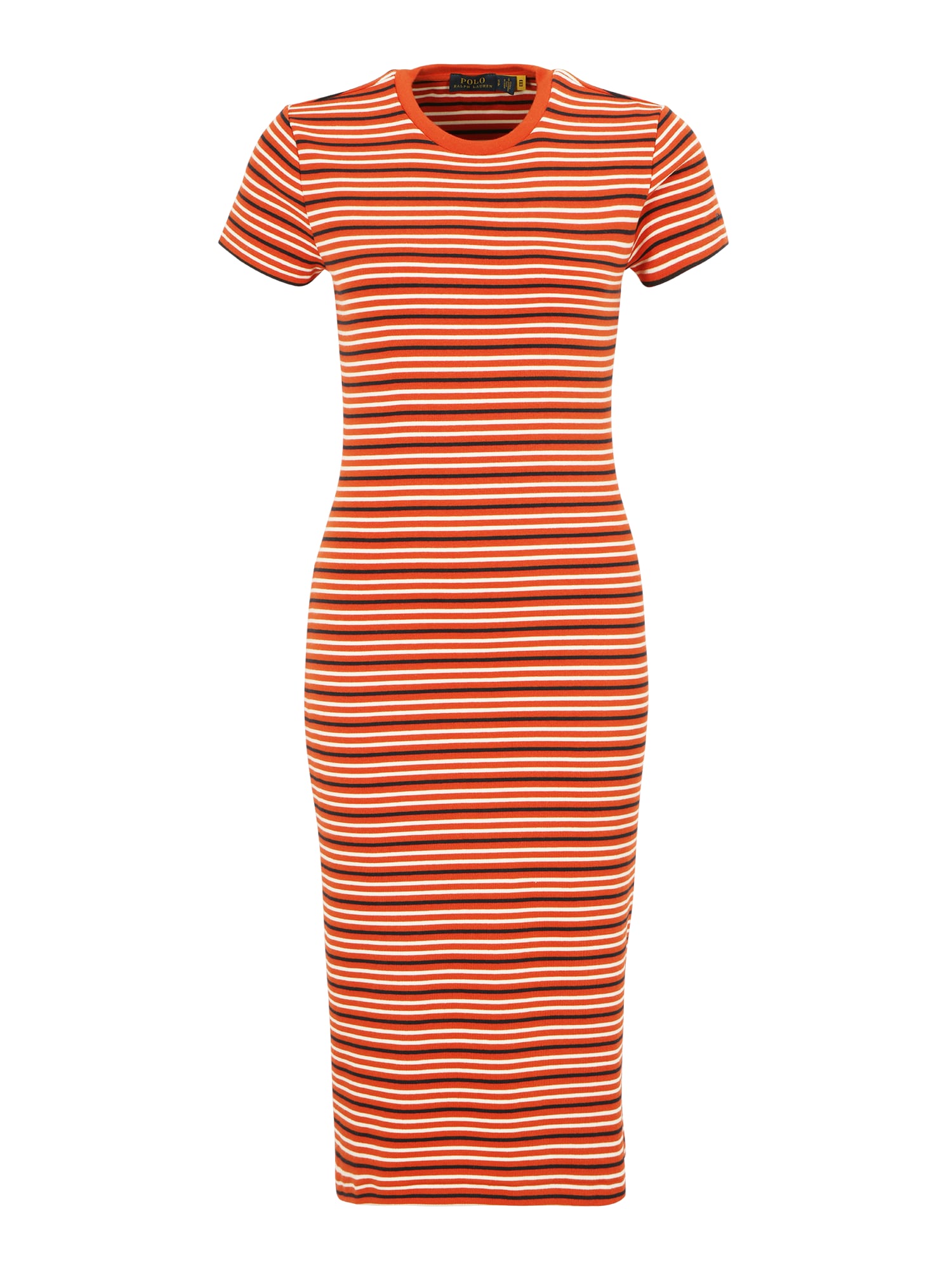 Polo Ralph Lauren Obleka  oranžno rdeča / črna / bela