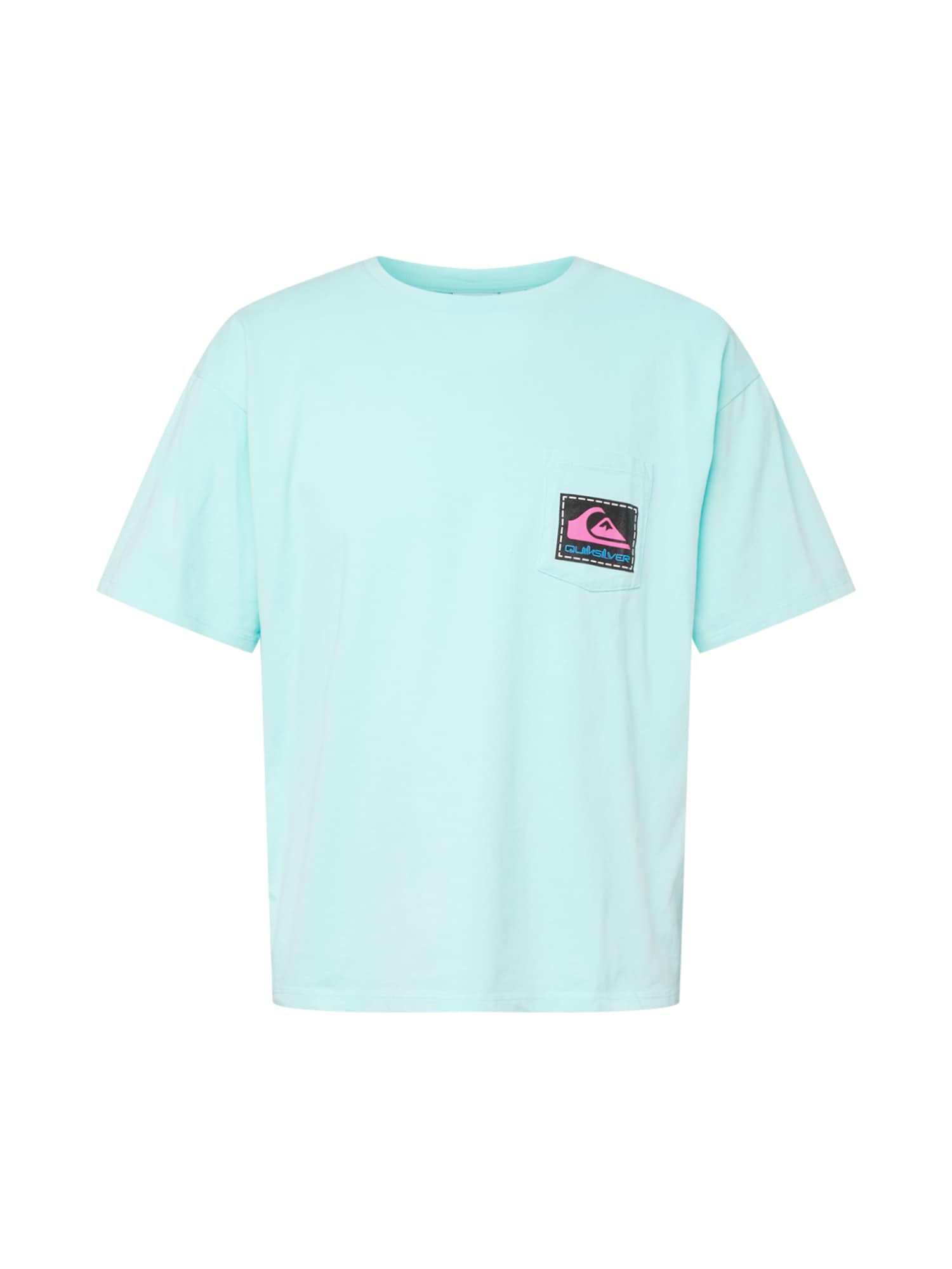 QUIKSILVER Funkcionalna majica 'RAINBOW'  modra / svetlo modra / roza / črna