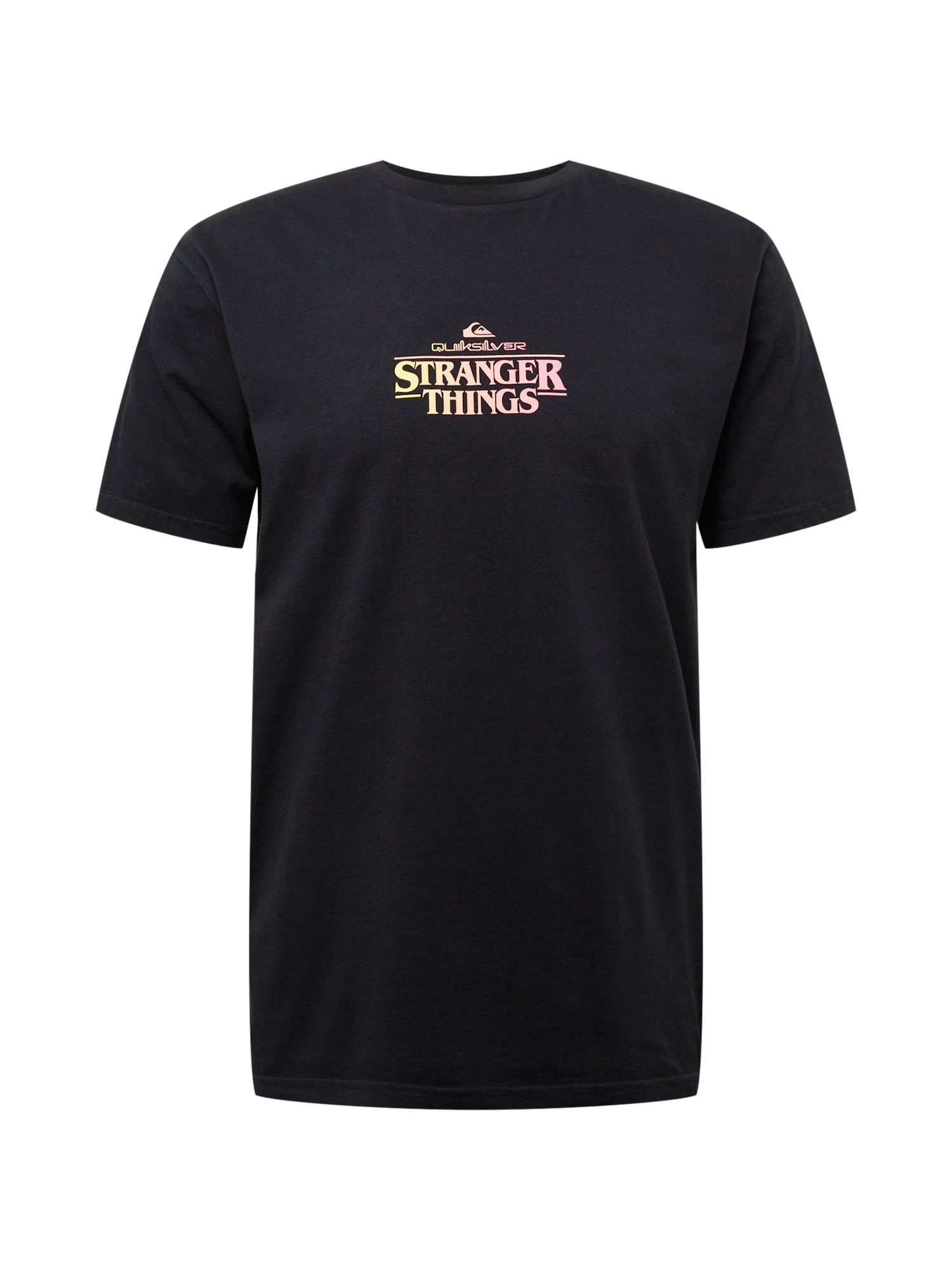 QUIKSILVER Funkcionalna majica 'STRANGER THINGS'  rumena / roza / črna