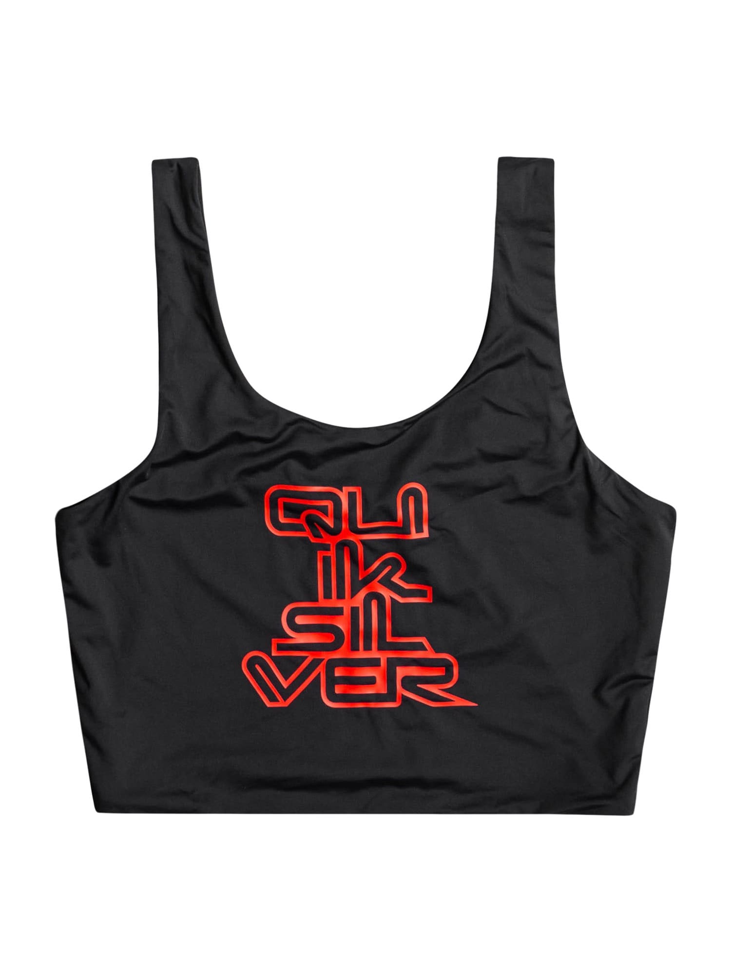 QUIKSILVER Športni top  rdeča / črna