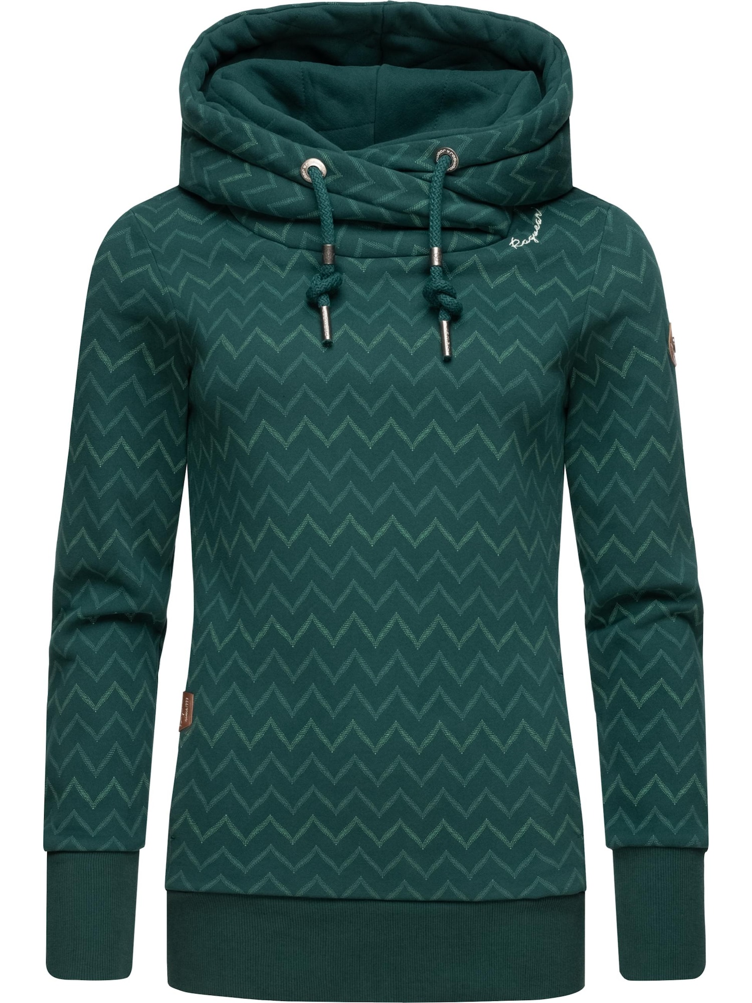 Ragwear Majica 'Chevron'  svetlo zelena / temno zelena / bela