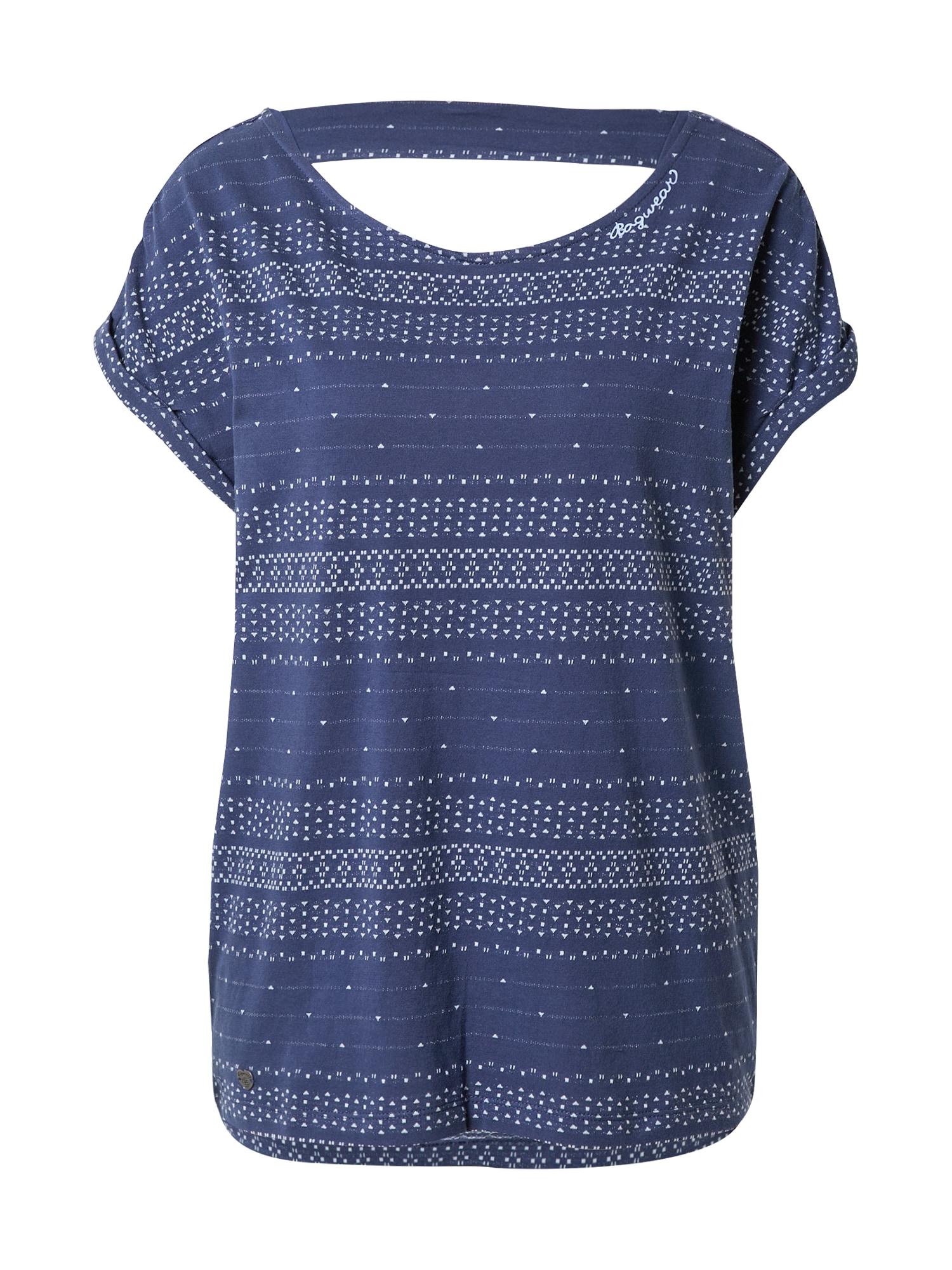 Ragwear Majica 'Heiddie'  mornarska / off-bela