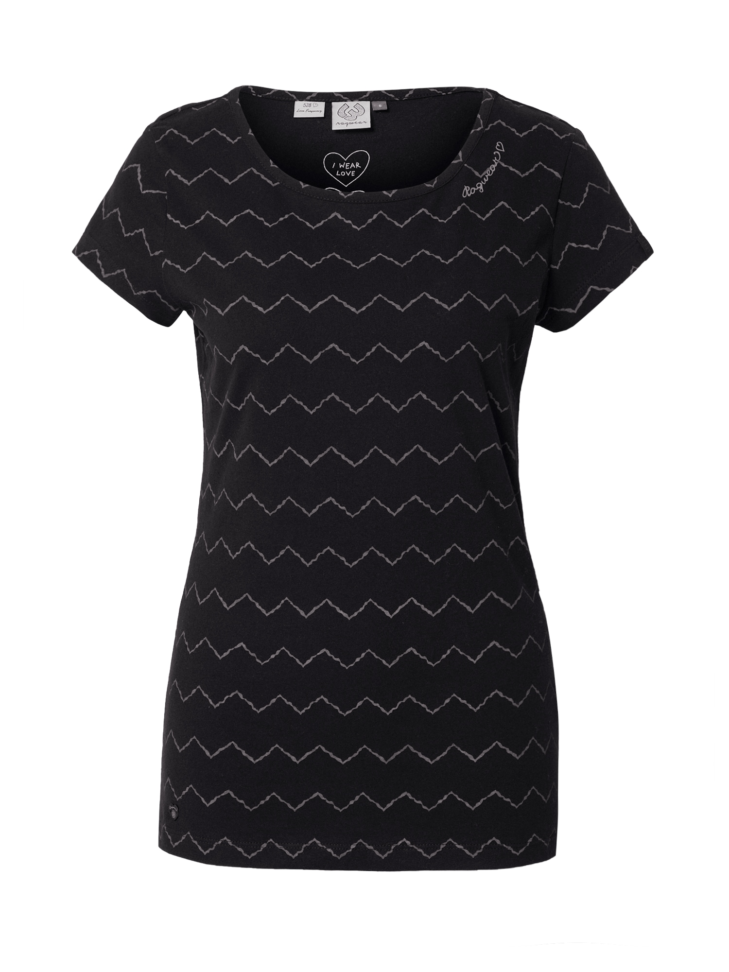 Ragwear Majica 'MINT'  siva / črna