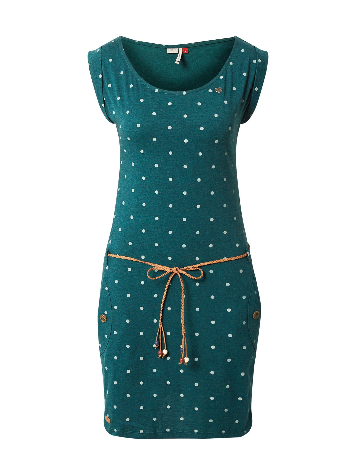 Ragwear Obleka 'TAG'  temno zelena / bela