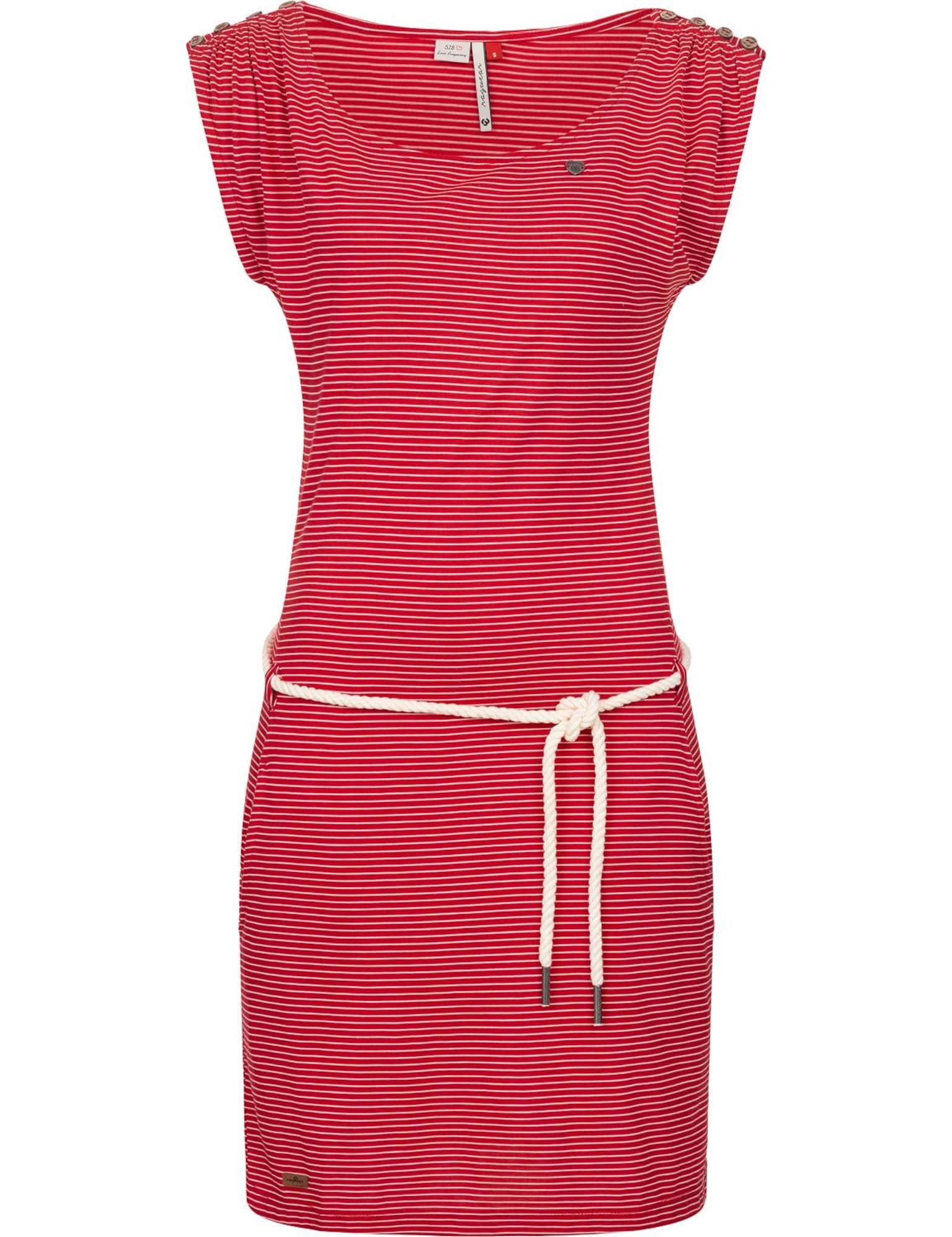 Ragwear Poletna obleka 'Chego'  kremna / rdeča