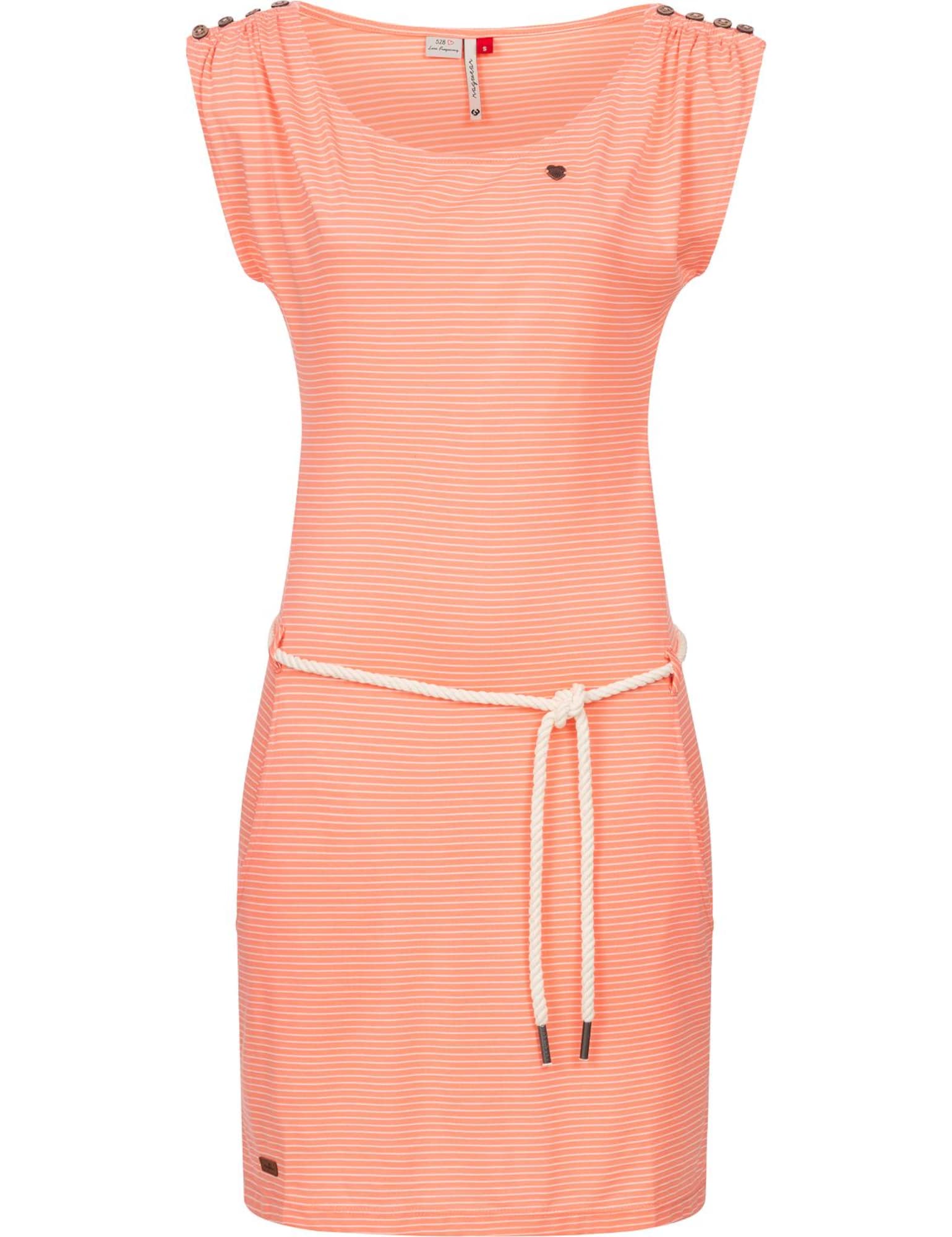 Ragwear Poletna obleka 'Chego'  rjava / korala / bela