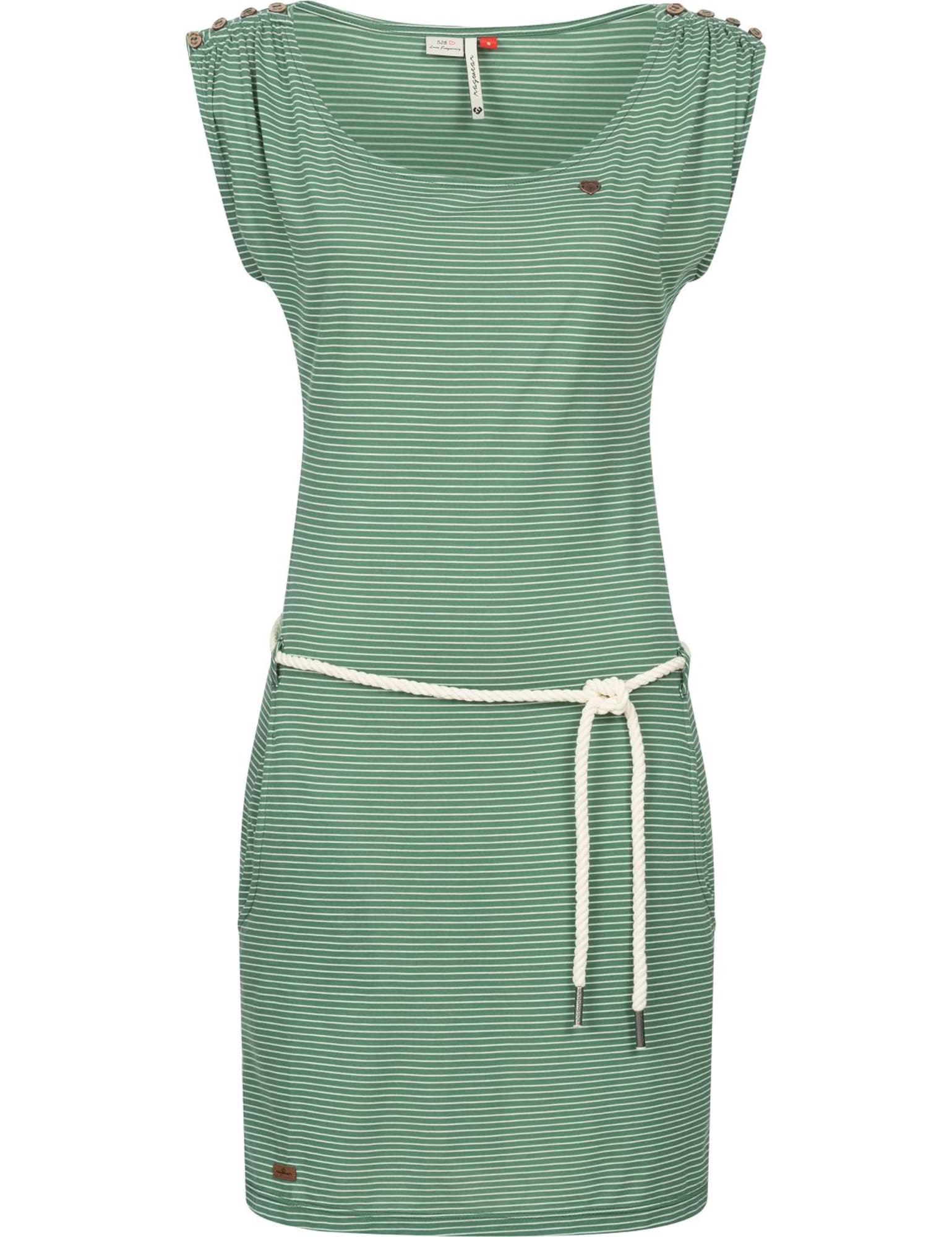 Ragwear Poletna obleka 'Chego'  zelena / bela