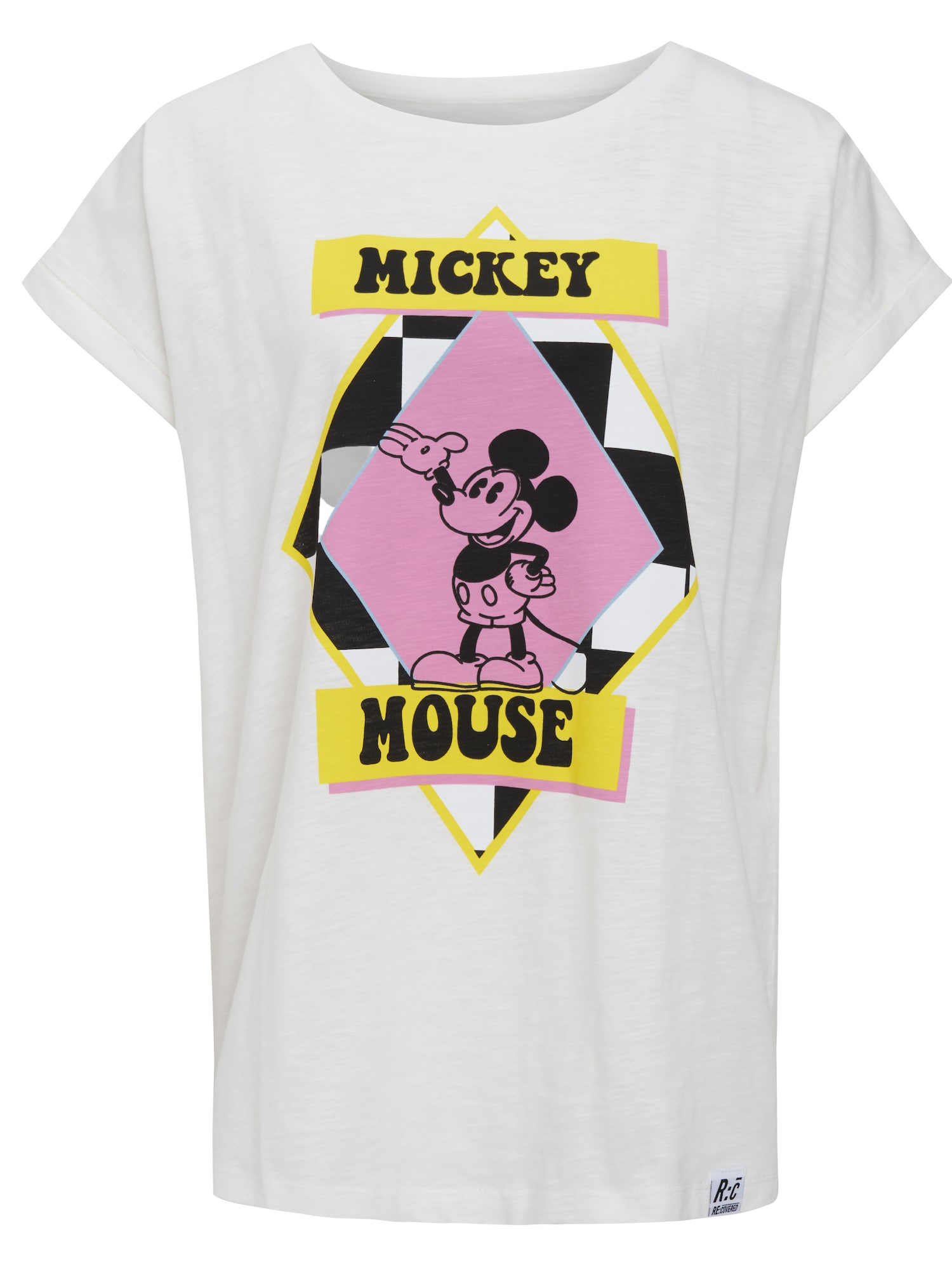 Recovered Majica 'Mickey Mouse Pop Colour'  ecru / rumena / lila / črna / bela