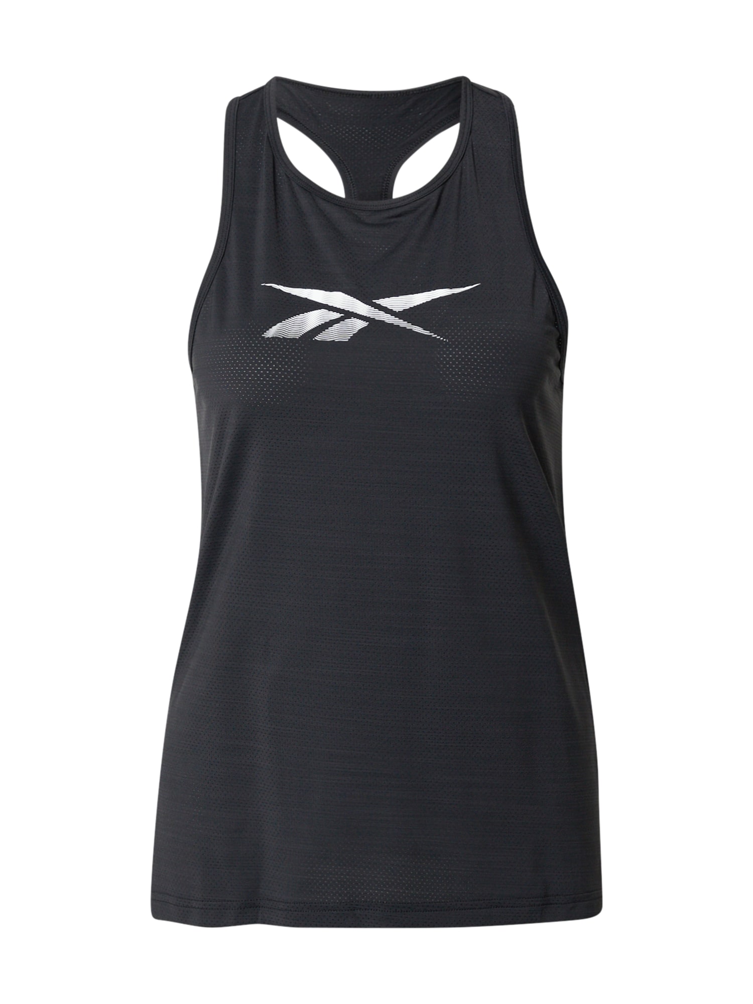 Reebok Sport Športni top  črna / bela