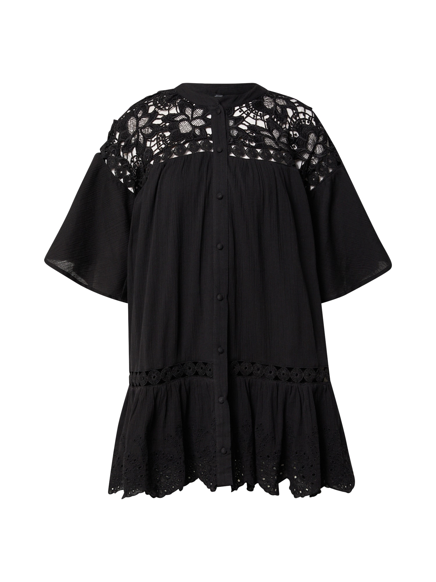 River Island Dolga srajca 'QUINN'  črna