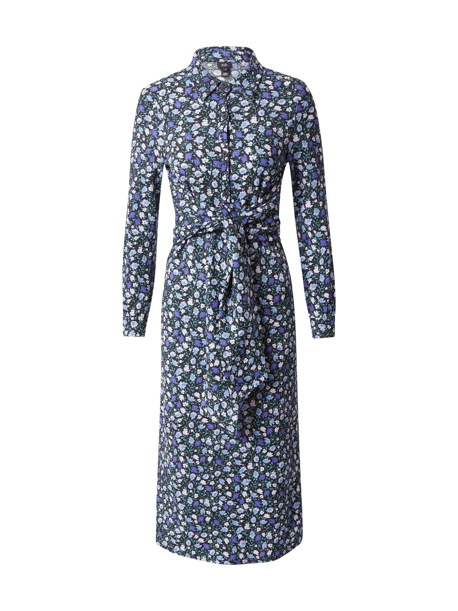 River Island Dolga srajca  modra / mornarska / zelena / bela