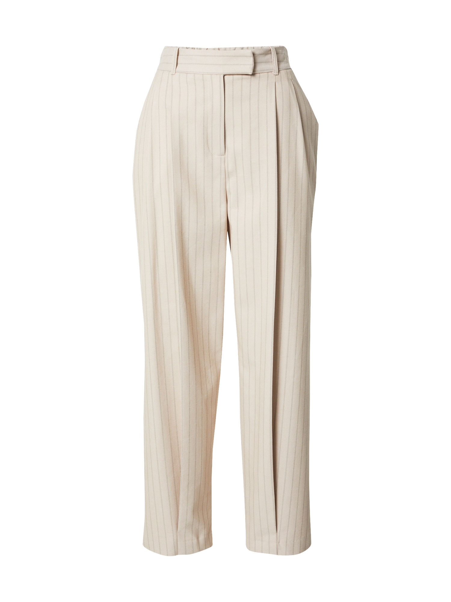 River Island Hlače na rob  bež / čokolada