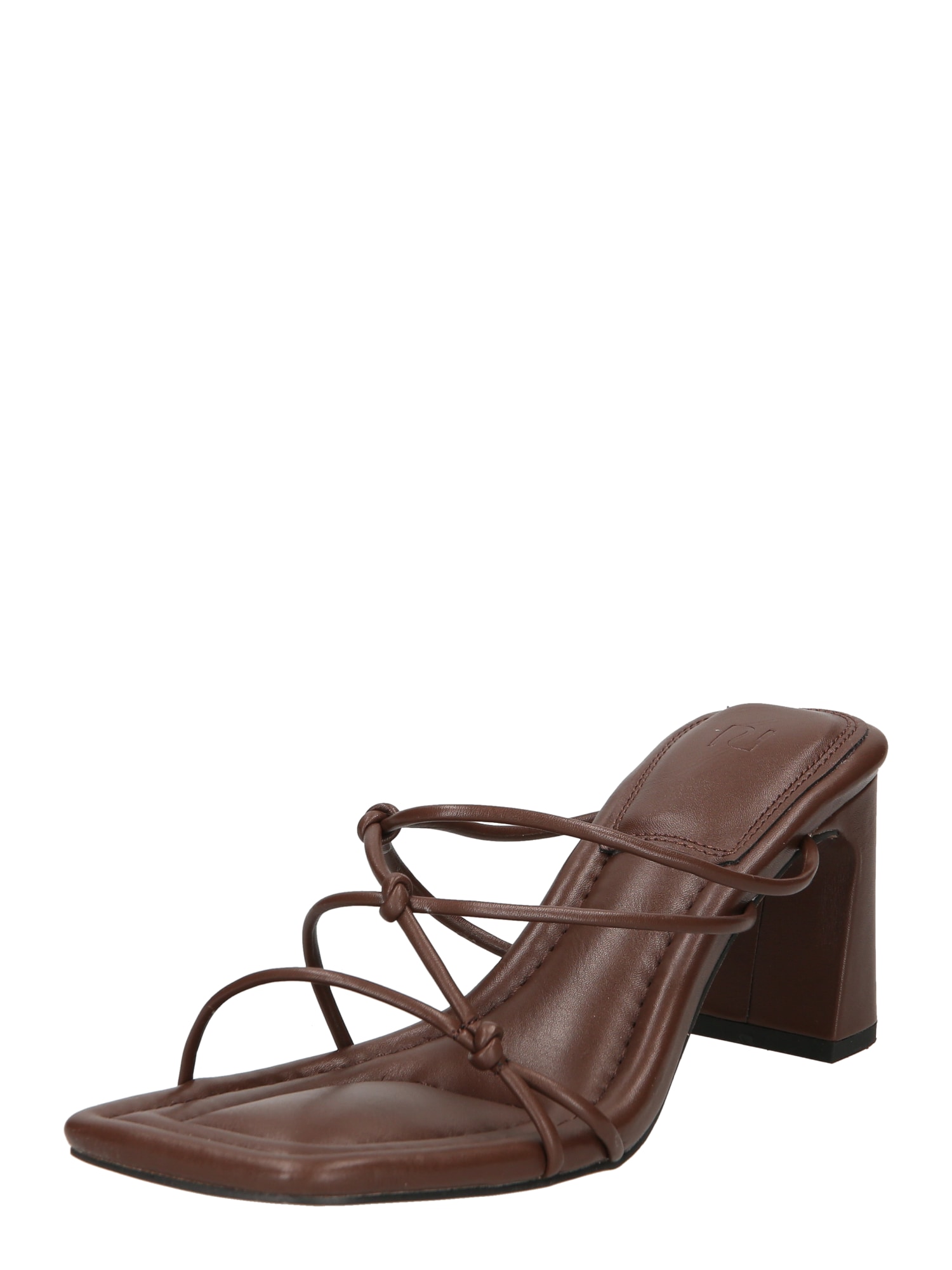 River Island Nizki natikači  čokolada