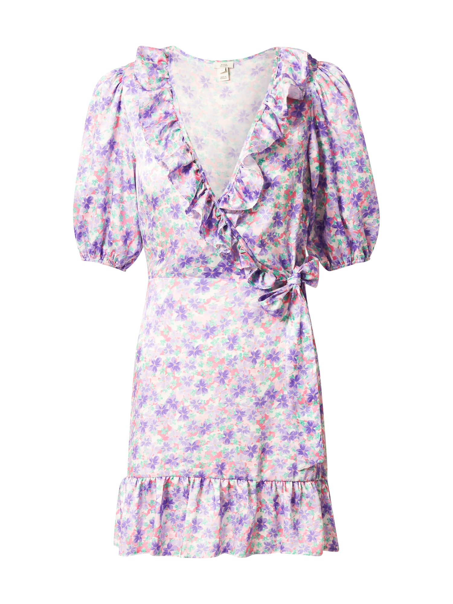 River Island Obleka  zelena / lila / roza / bela