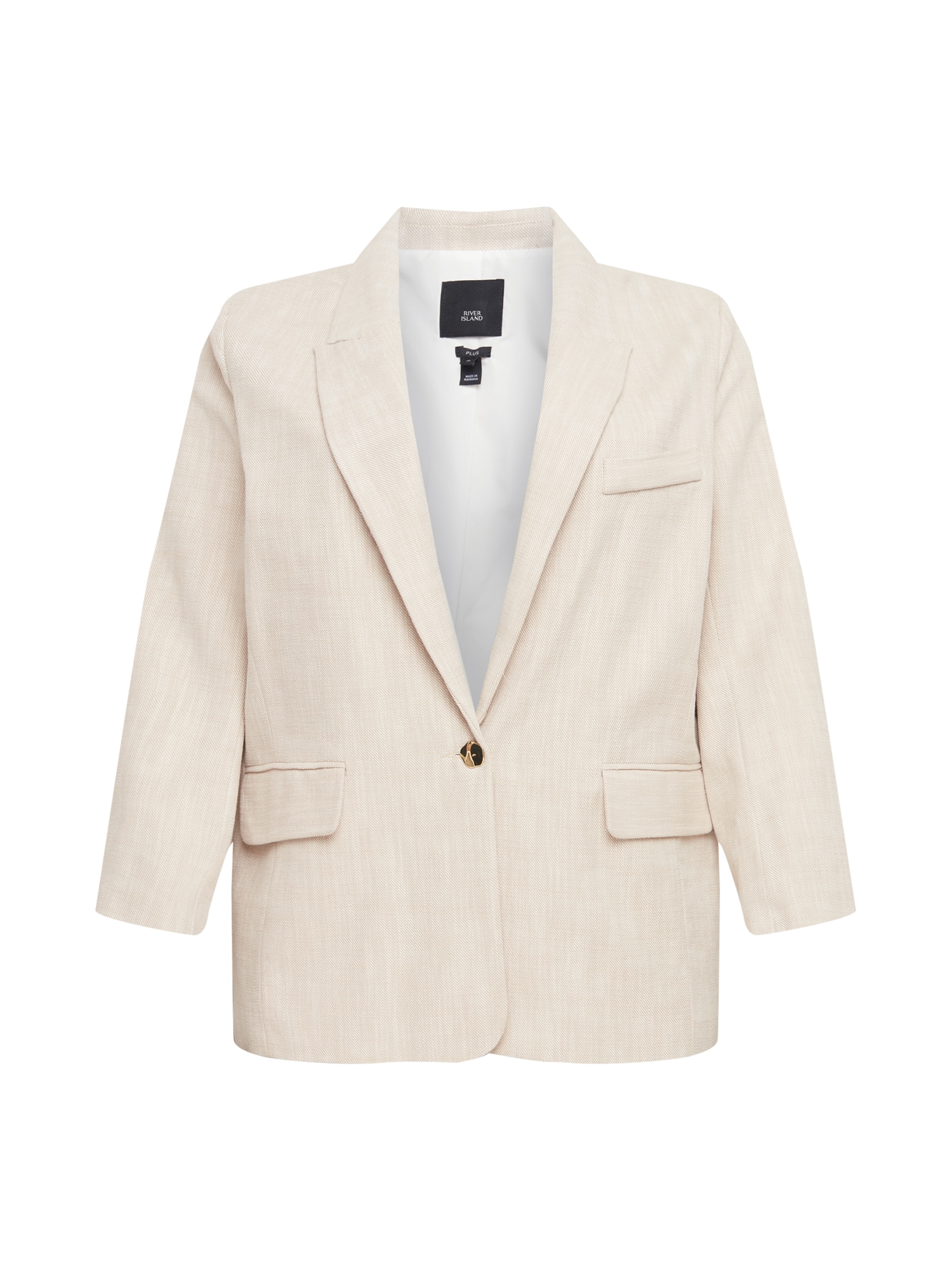 River Island Plus Blazer 'DAD'  svetlo bež
