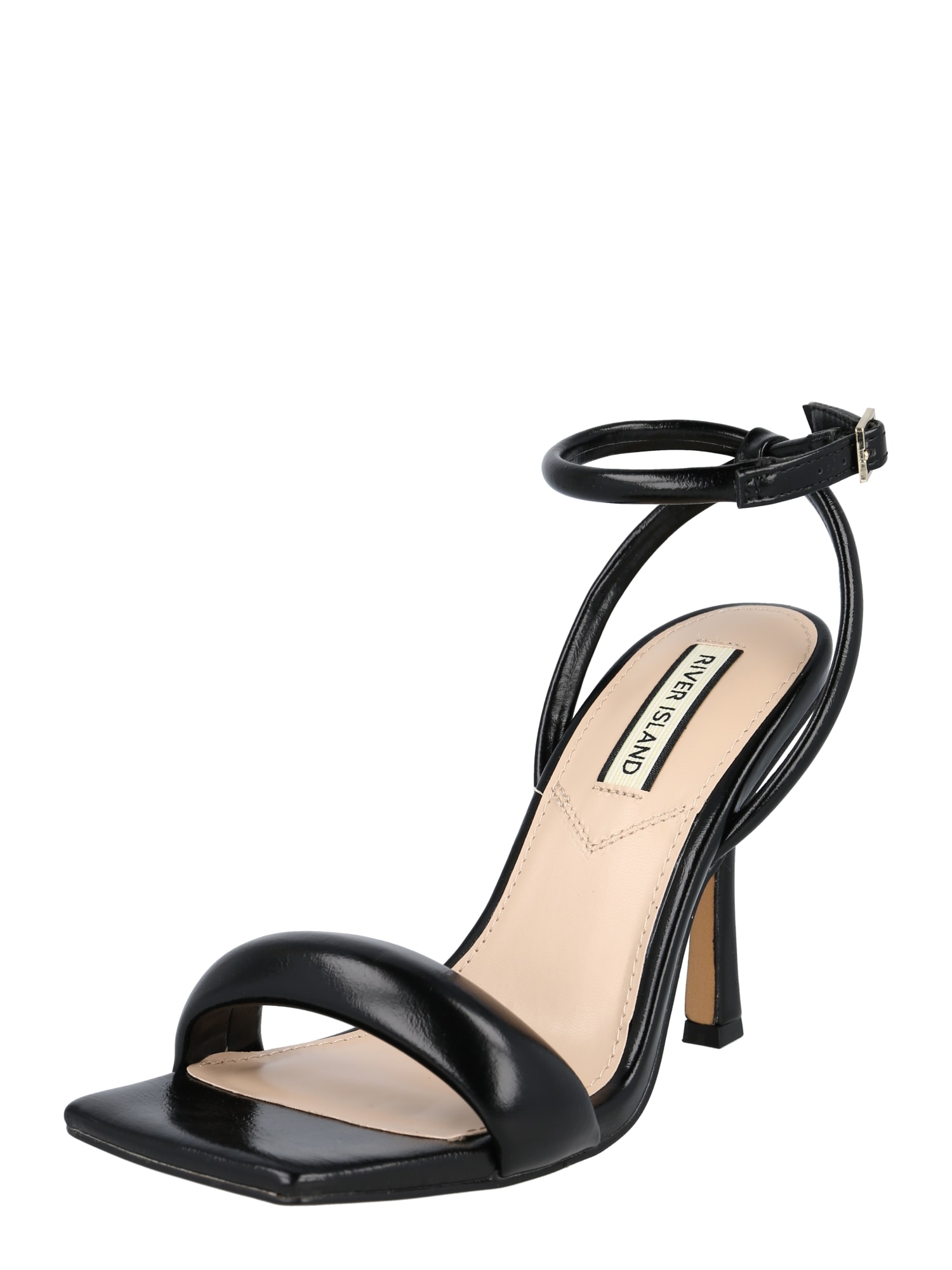 River Island Sandali s paščki  črna