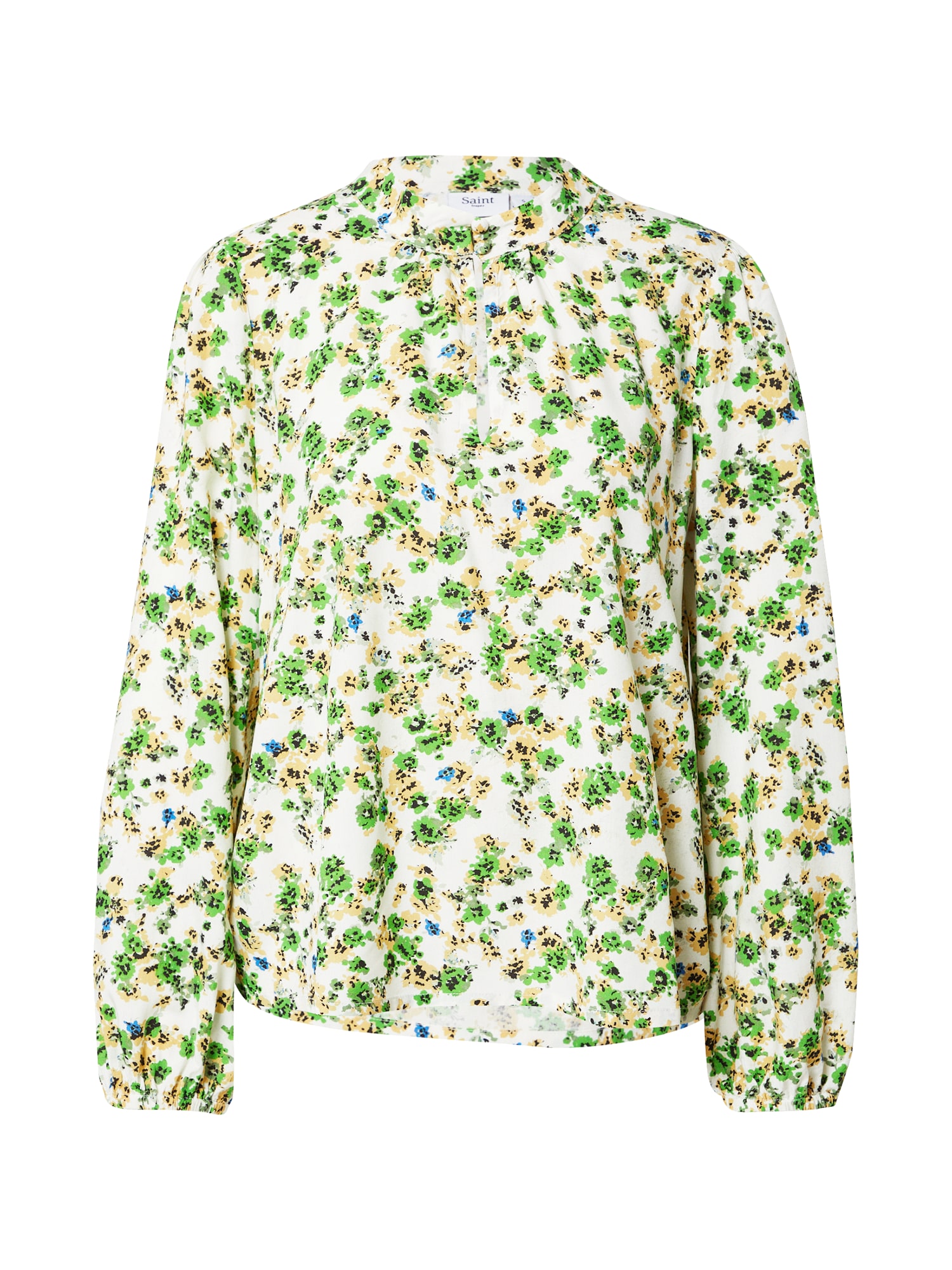 SAINT TROPEZ Bluza 'Loveen'  modra / kapučino / zelena / črna / naravno bela