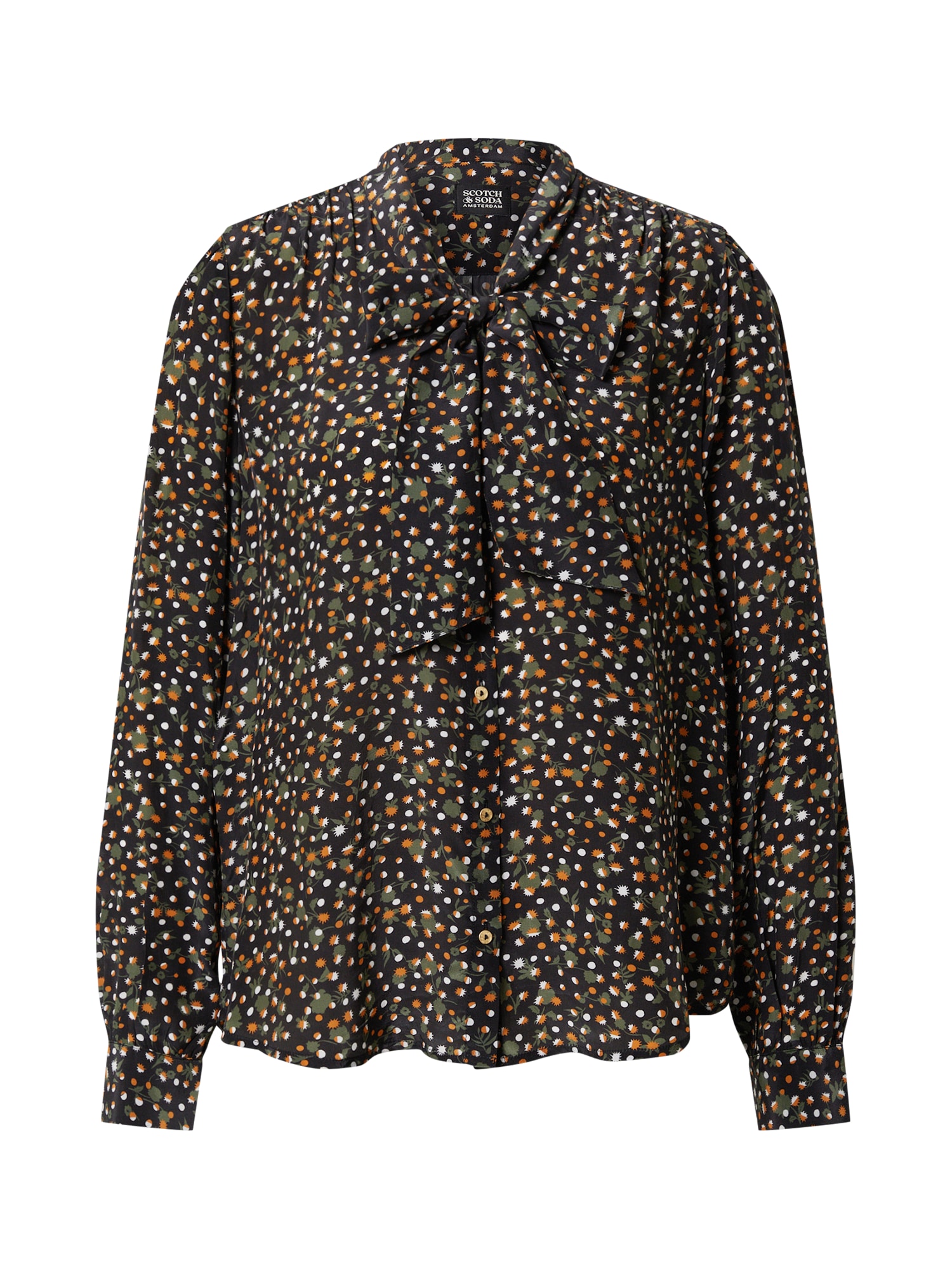 SCOTCH & SODA Bluza  zelena / oranžna / črna / bela