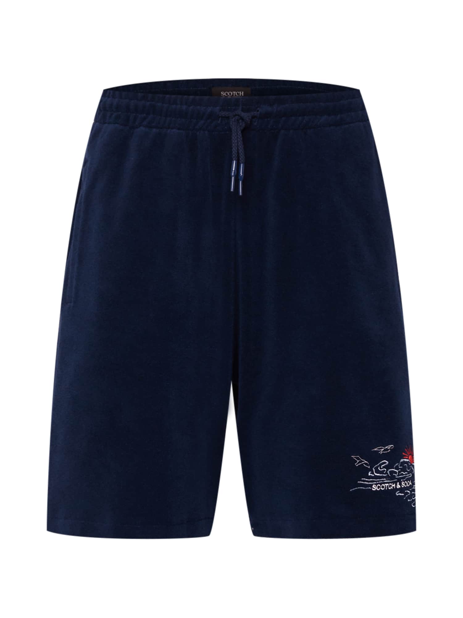 SCOTCH & SODA Hlače  mornarska / svetlo rdeča / bela