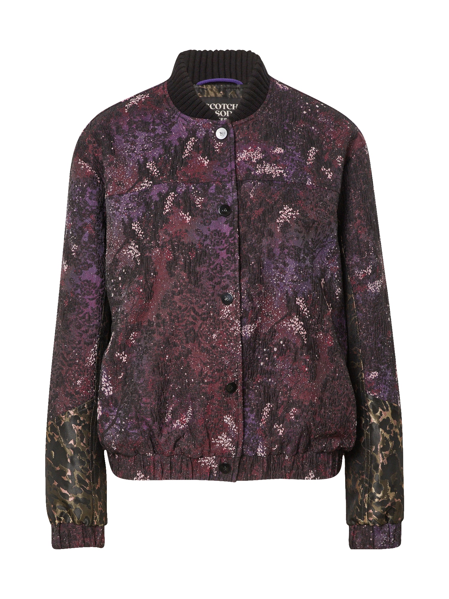 SCOTCH & SODA Prehodna jakna  oliva / svetlo lila / temno rdeča / črna / bela