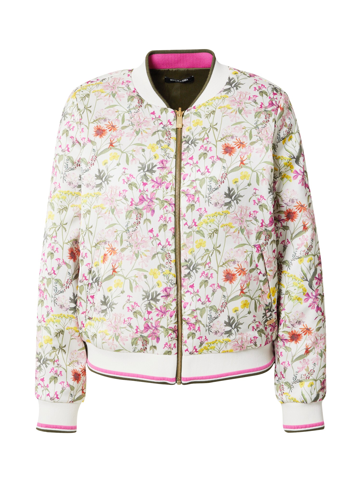 SCOTCH & SODA Prehodna jakna  rumena / kaki / roza / bela