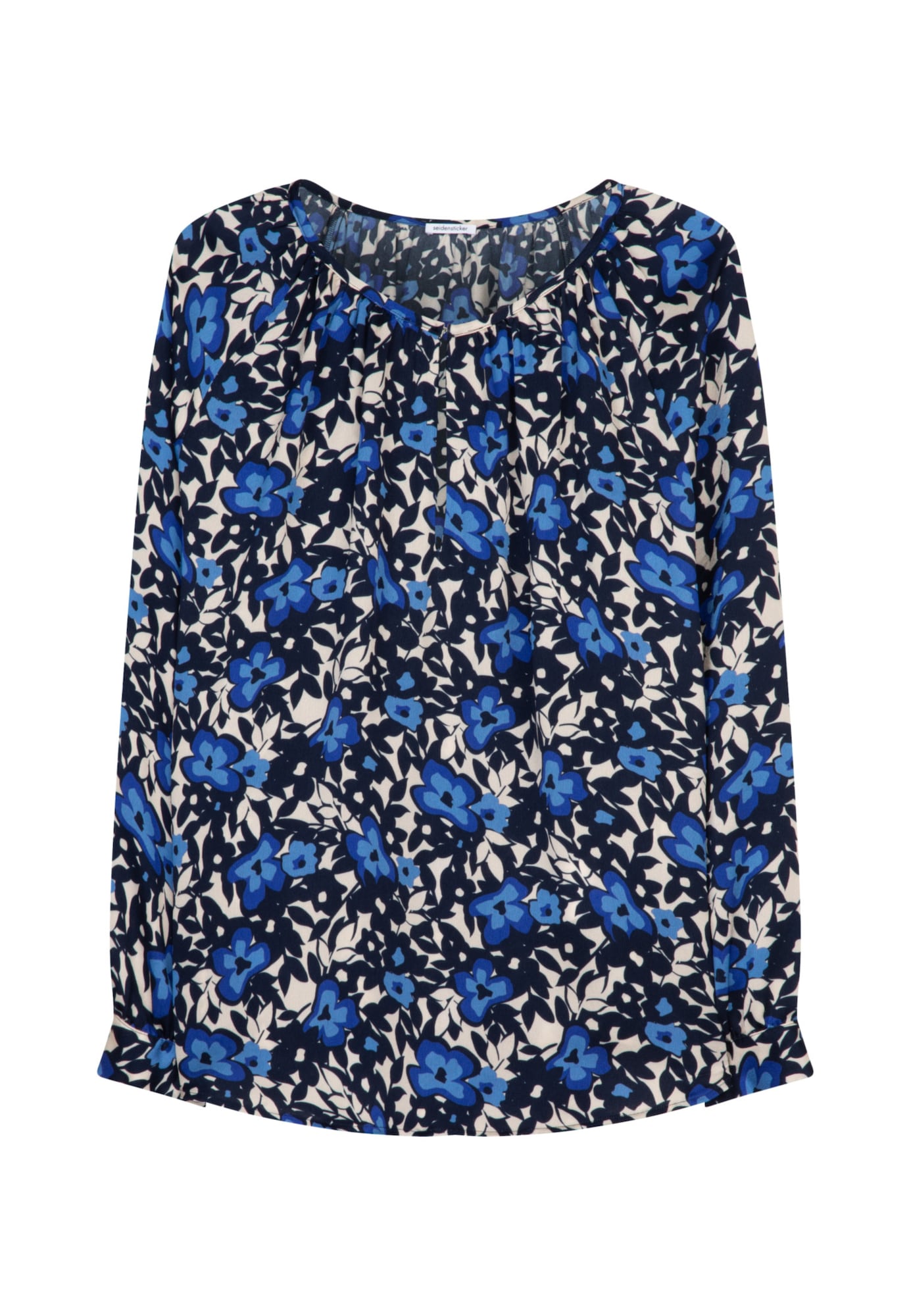 SEIDENSTICKER Bluza  ecru / modra / mornarska / azur