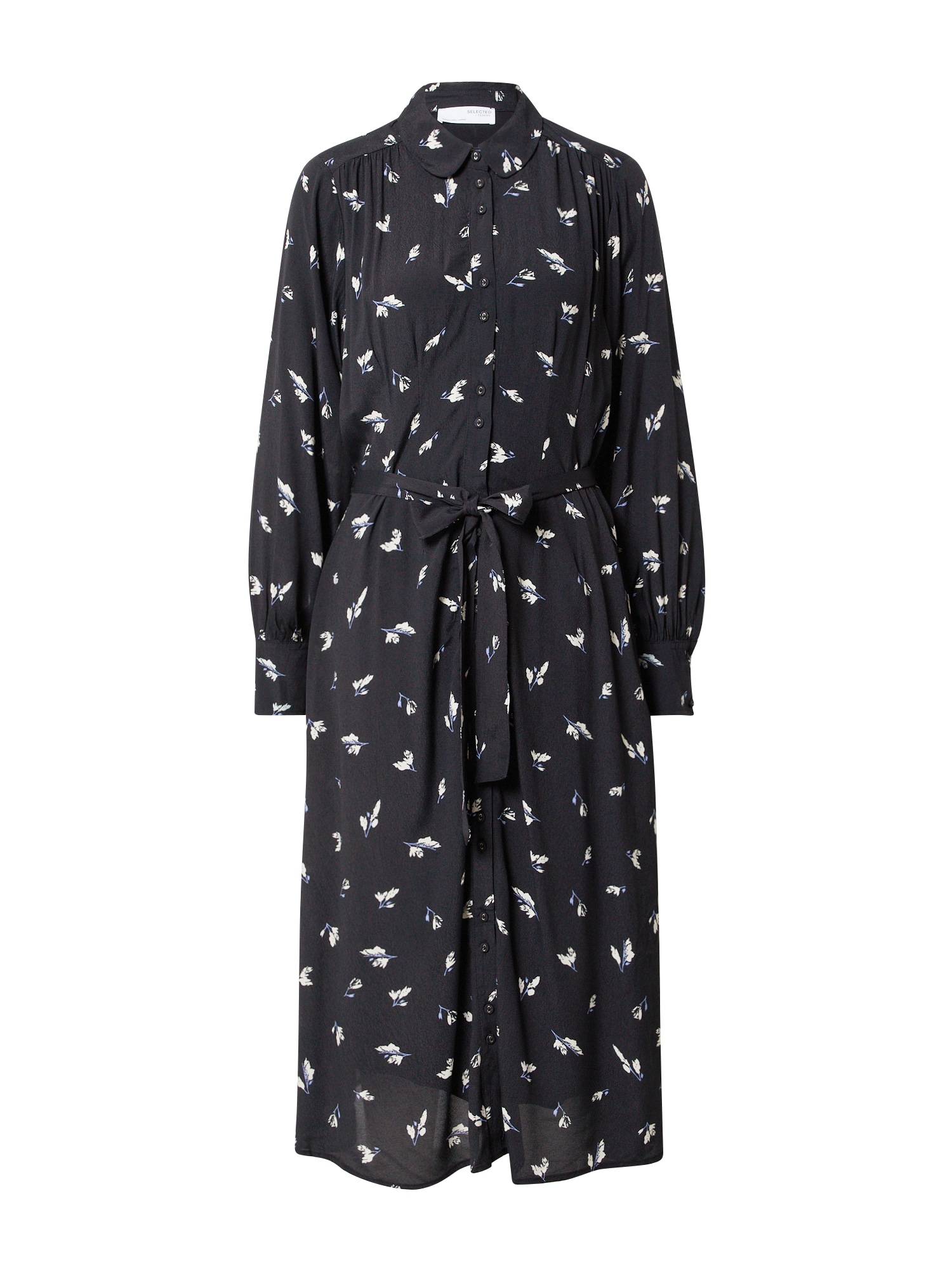 SELECTED FEMME Dolga srajca 'WALDA'  lila / črna / bela