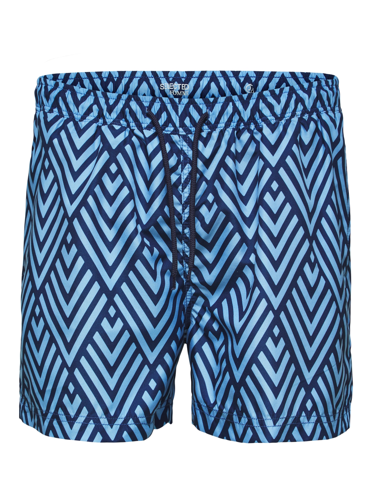 SELECTED HOMME Kratke kopalne hlače 'Classic'  mornarska / svetlo modra