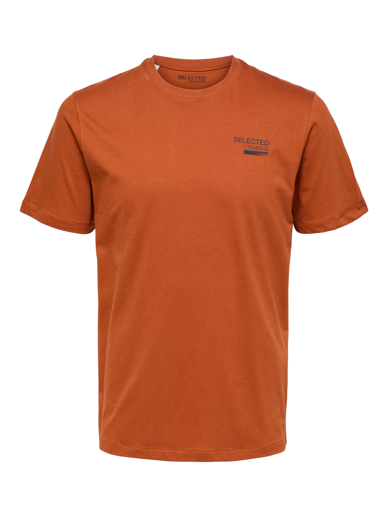 SELECTED HOMME Majica 'Lyon'  mornarska / kostanj rjava / črna