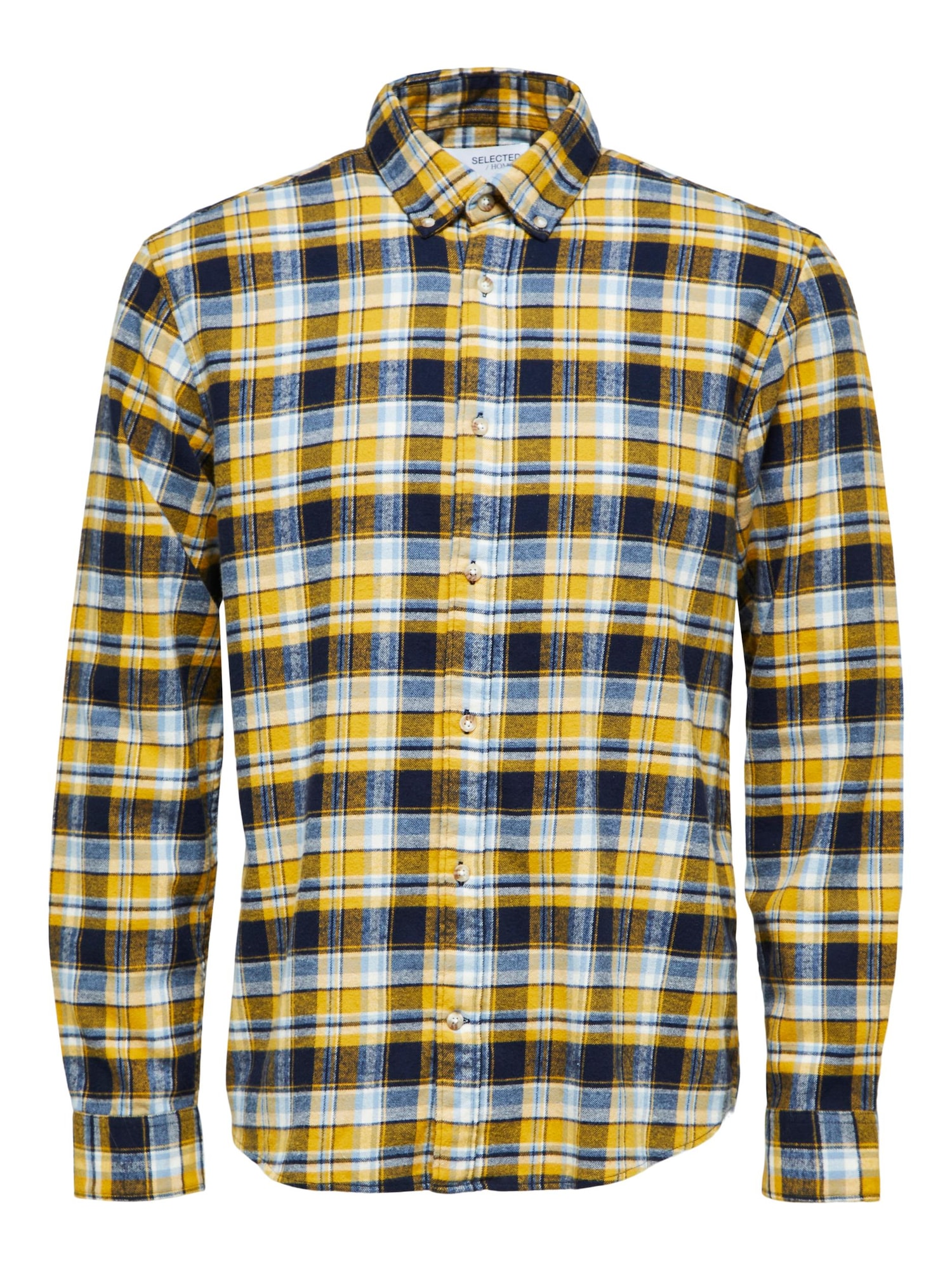 SELECTED HOMME Srajca 'Rand'  svetlo modra / temno modra / rumena / bela