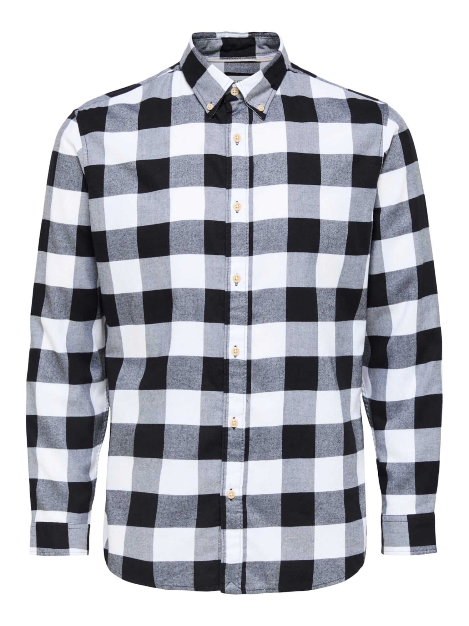 SELECTED HOMME Srajca  črna / bela