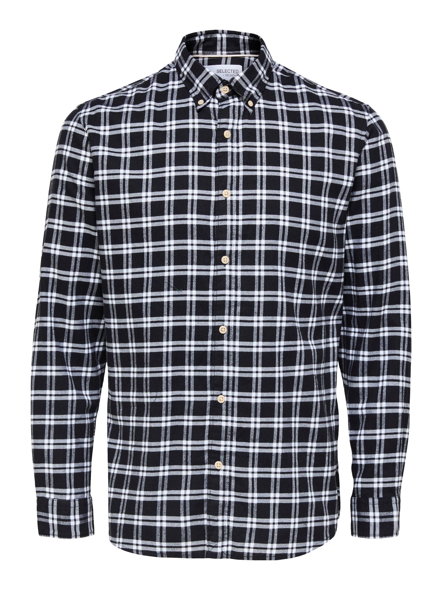 SELECTED HOMME Srajca  črna / bela