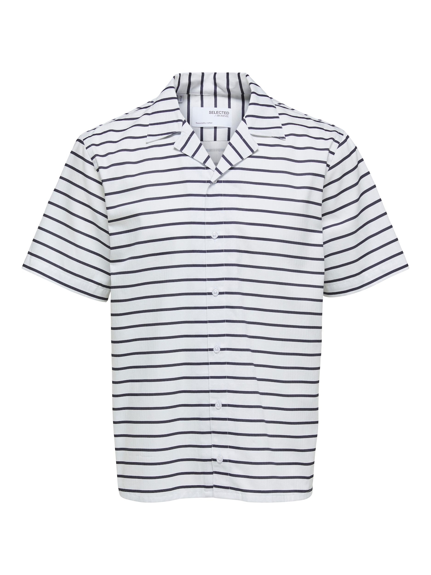 SELECTED HOMME Srajca  črna / bela