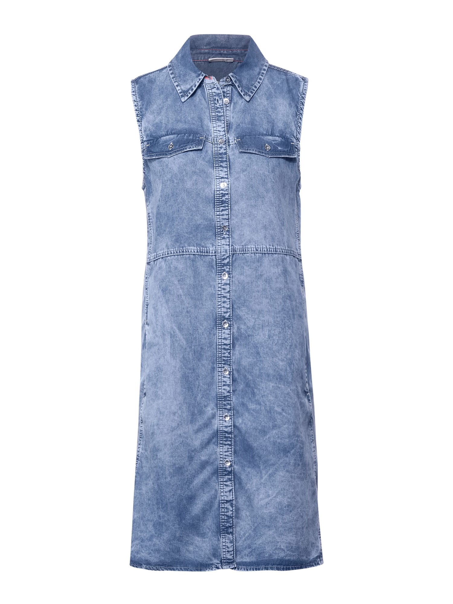 STREET ONE Dolga srajca  moder denim