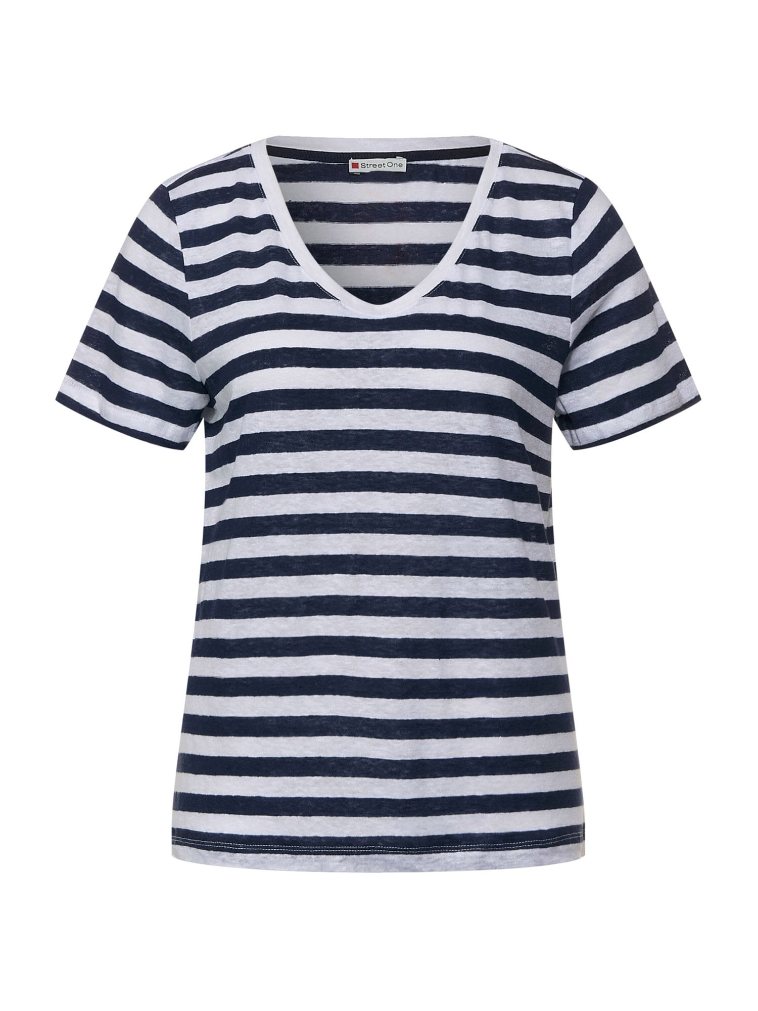 STREET ONE Majica  temno modra / bela