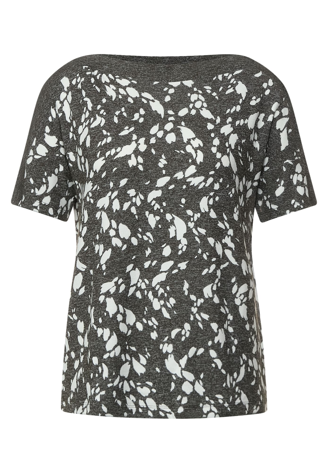 STREET ONE Majica  temno zelena / bela