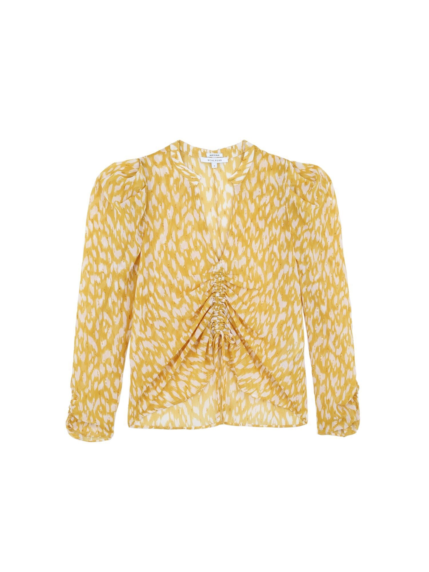 Scalpers Bluza 'Fancy'  bež / rumena