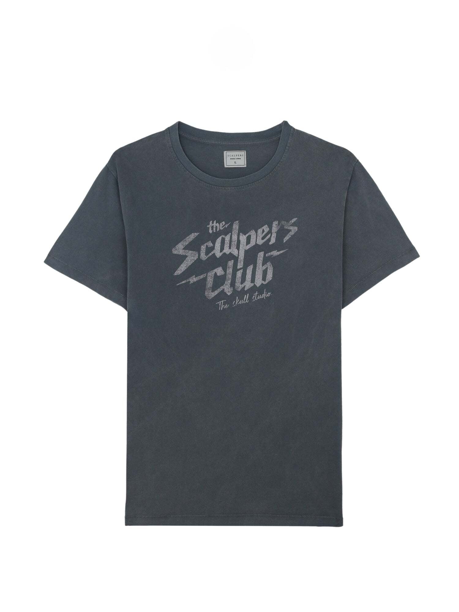 Scalpers Majica 'Club Tee'  siva / svetlo siva