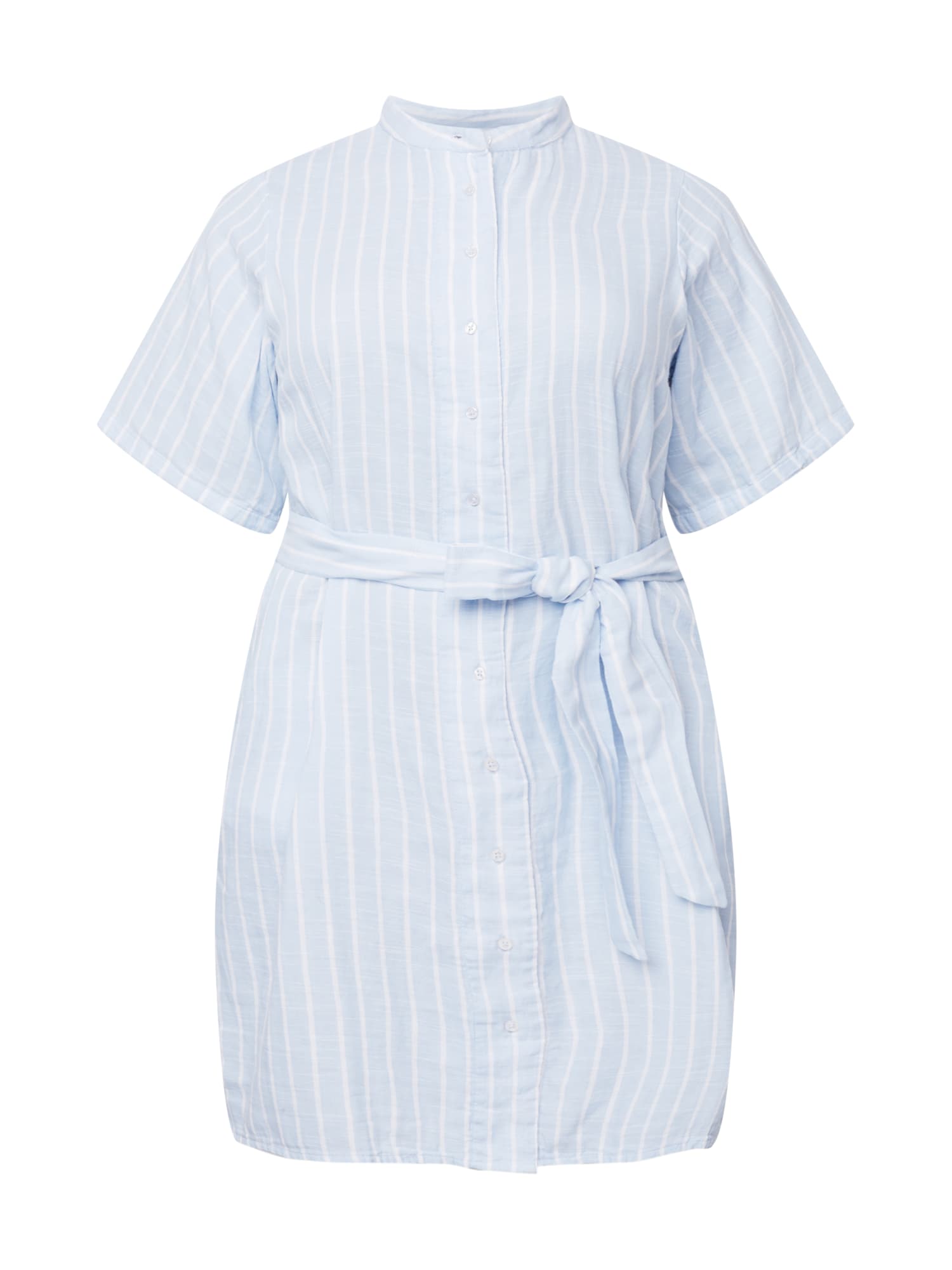 Selected Femme Curve Dolga srajca 'HELINA'  svetlo modra / bela
