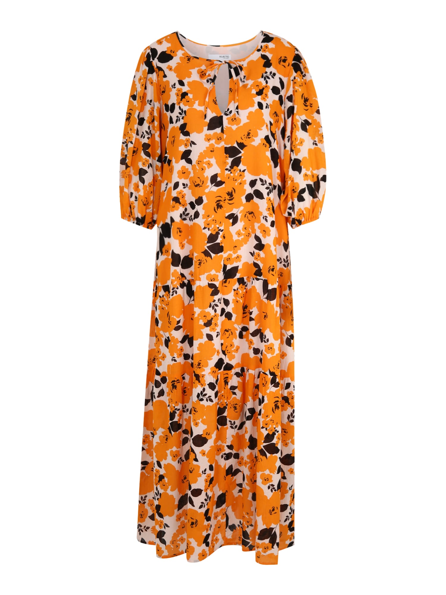 Selected Femme Curve Obleka 'Eunice'  kari / roza / črna
