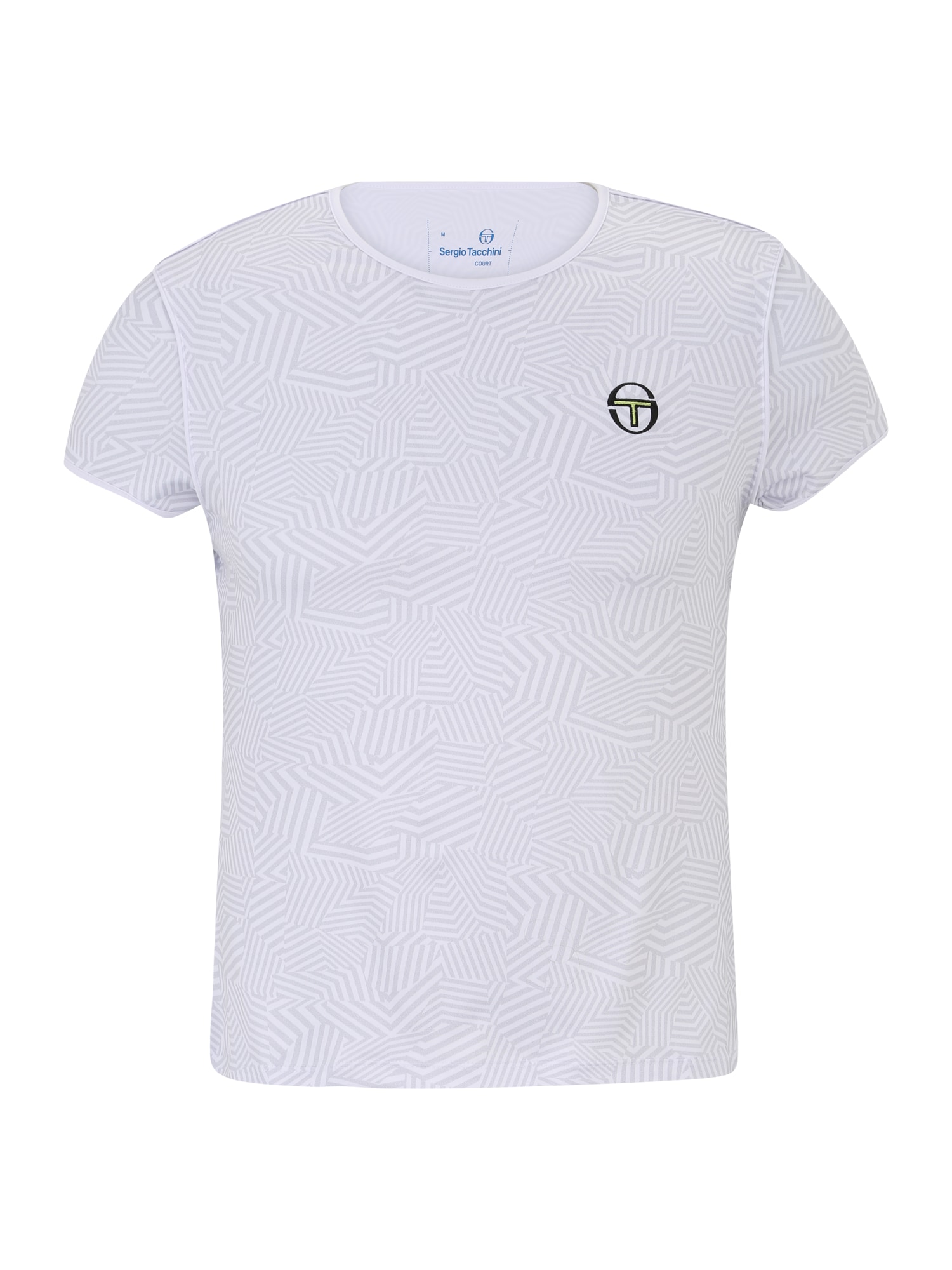 Sergio Tacchini Funkcionalna majica 'DAZZLE'  apno / siva / črna / bela