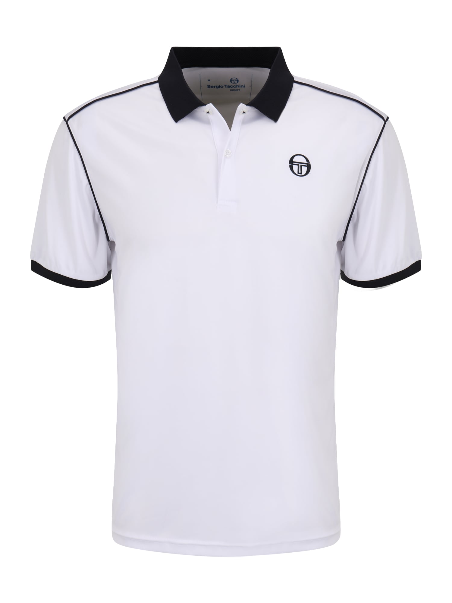 Sergio Tacchini Funkcionalna majica  črna / bela