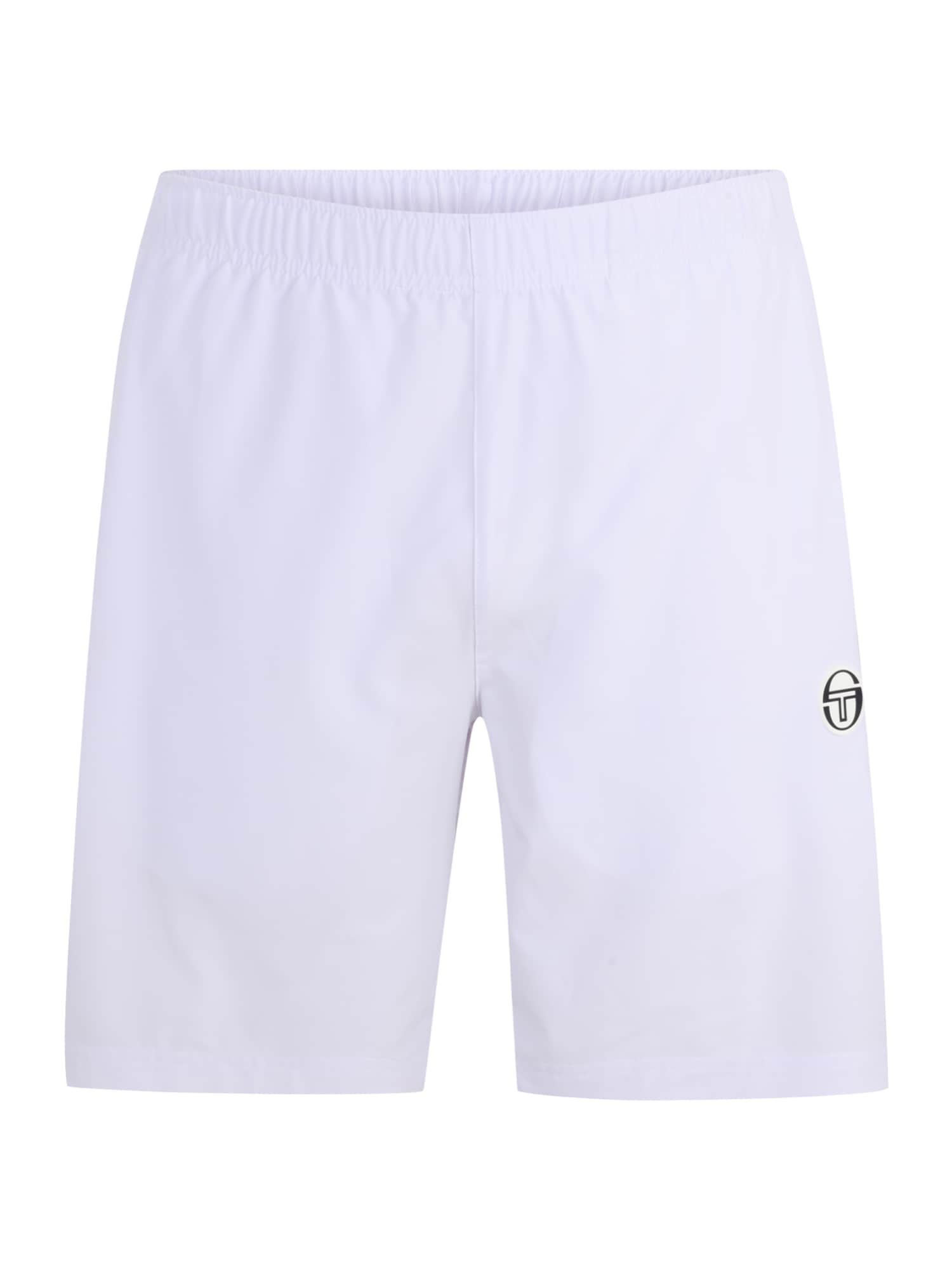 Sergio Tacchini Športne hlače  črna / bela
