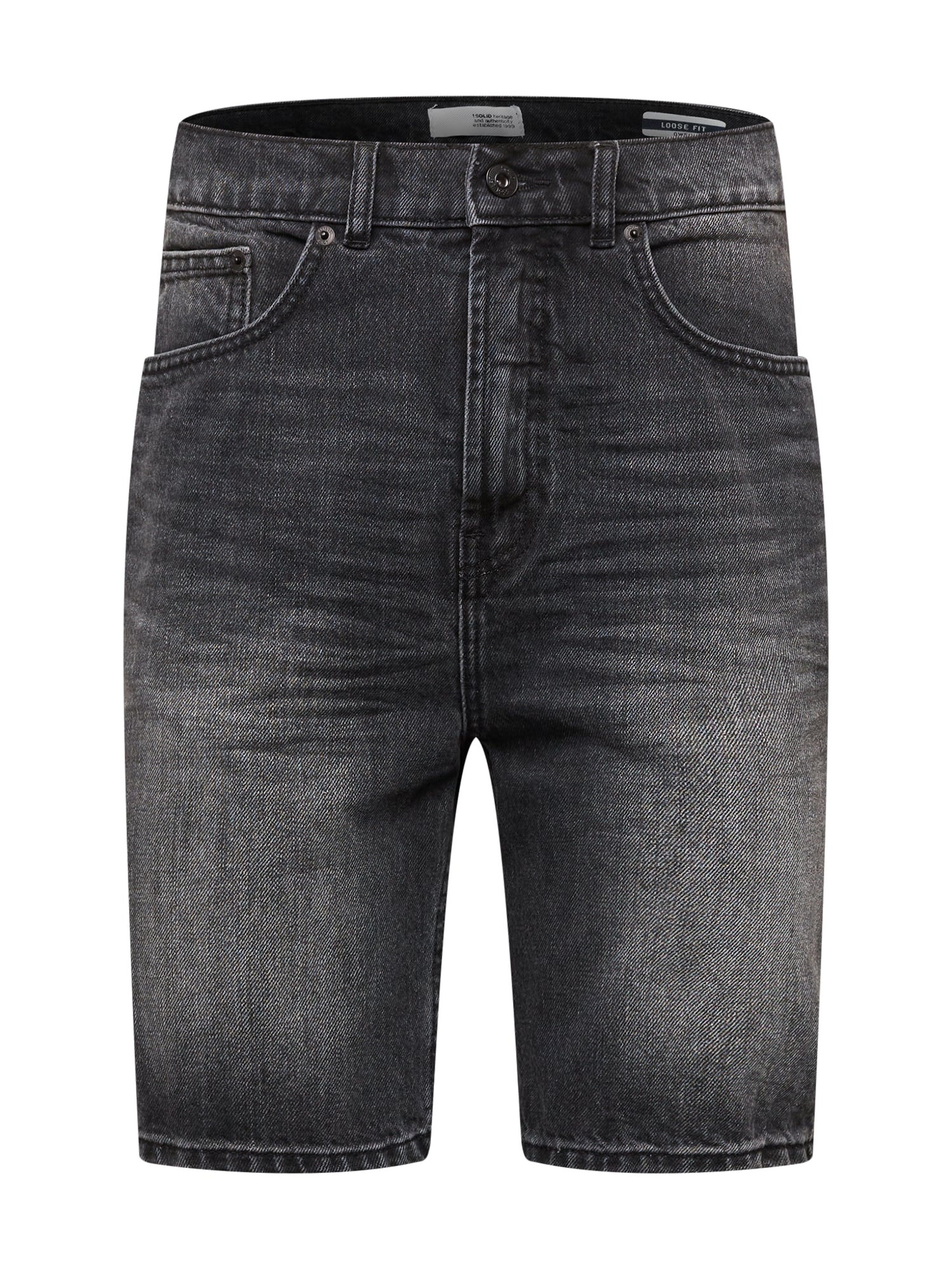 !Solid Kavbojke  črn denim
